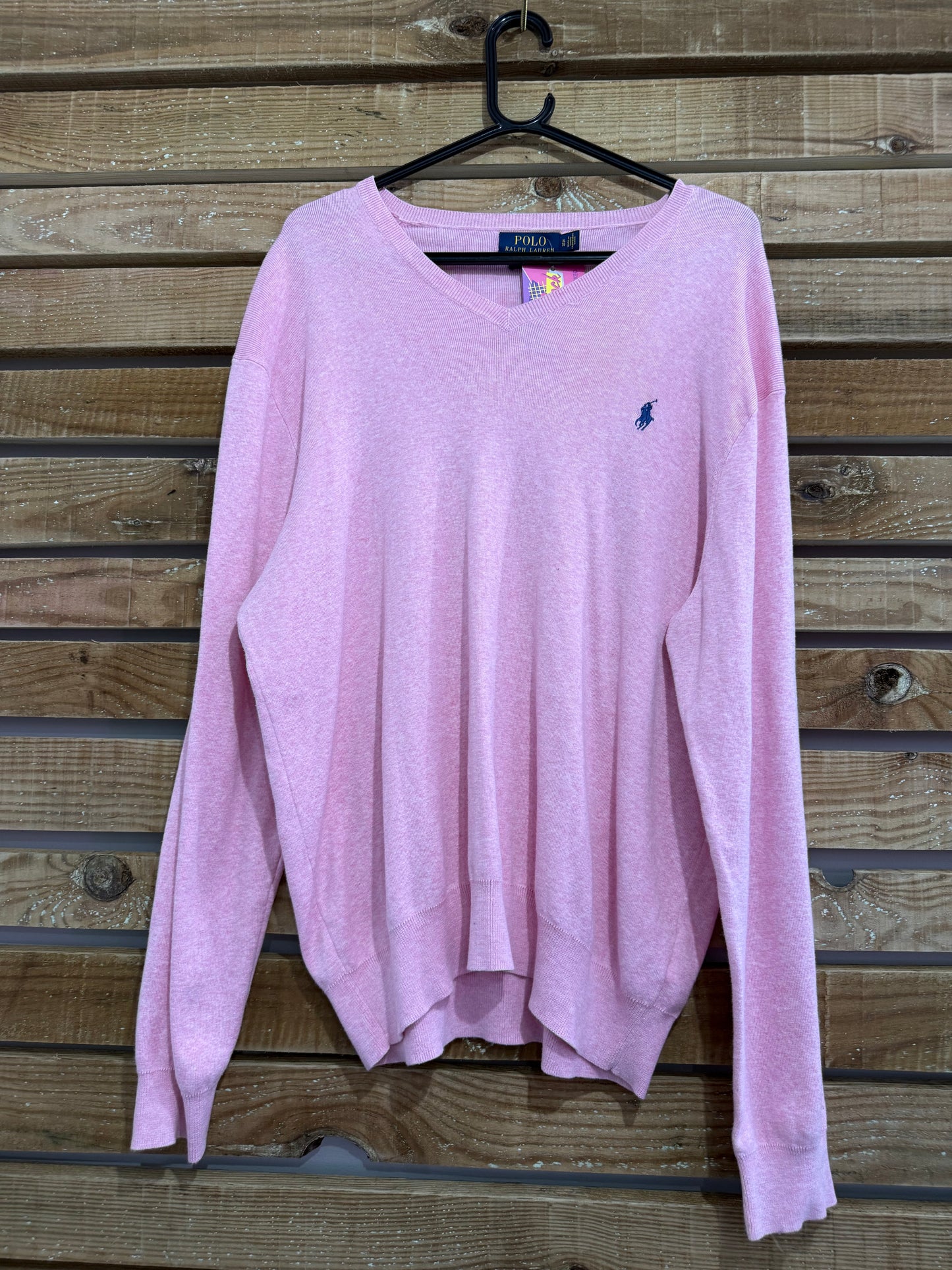 Vintage 90s Ralph Lauren jumper/ sweater. Pink Size XL