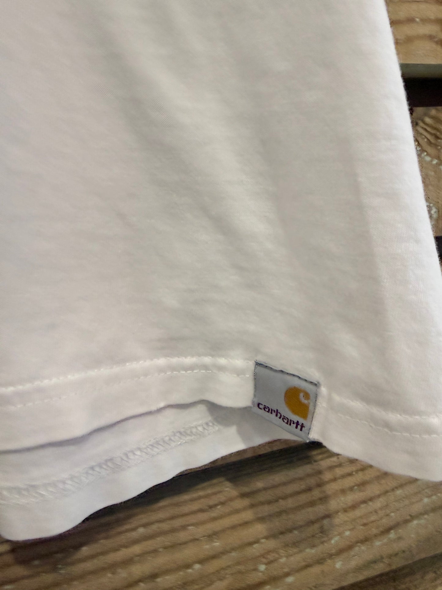 Carhartt summer print motif t-shirt. White. Workwear/ cowboy/ USA. Size XL.