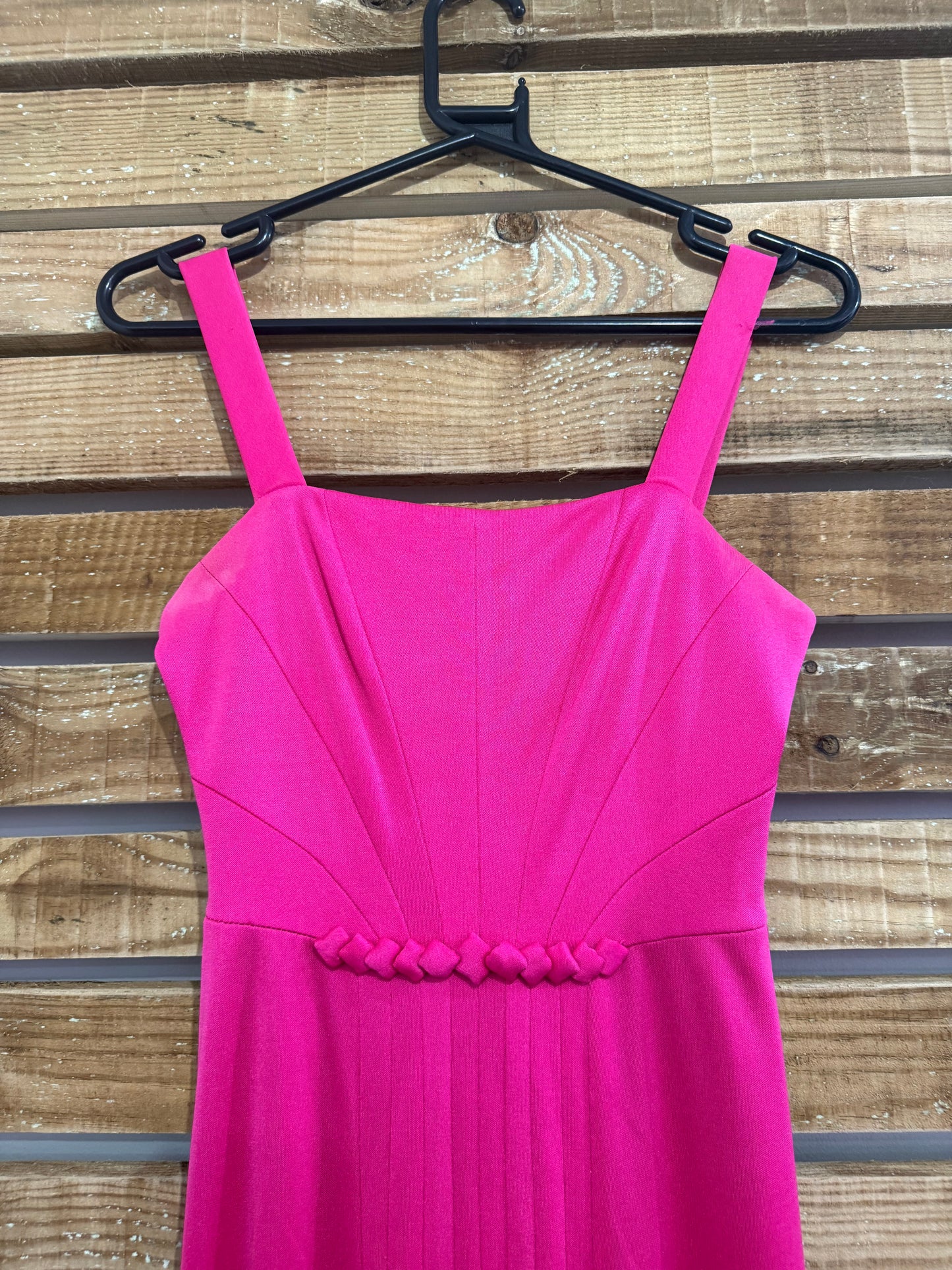 Vintage 80s does 50s Frank Usher swing dress. Pink. Prom/ summer.