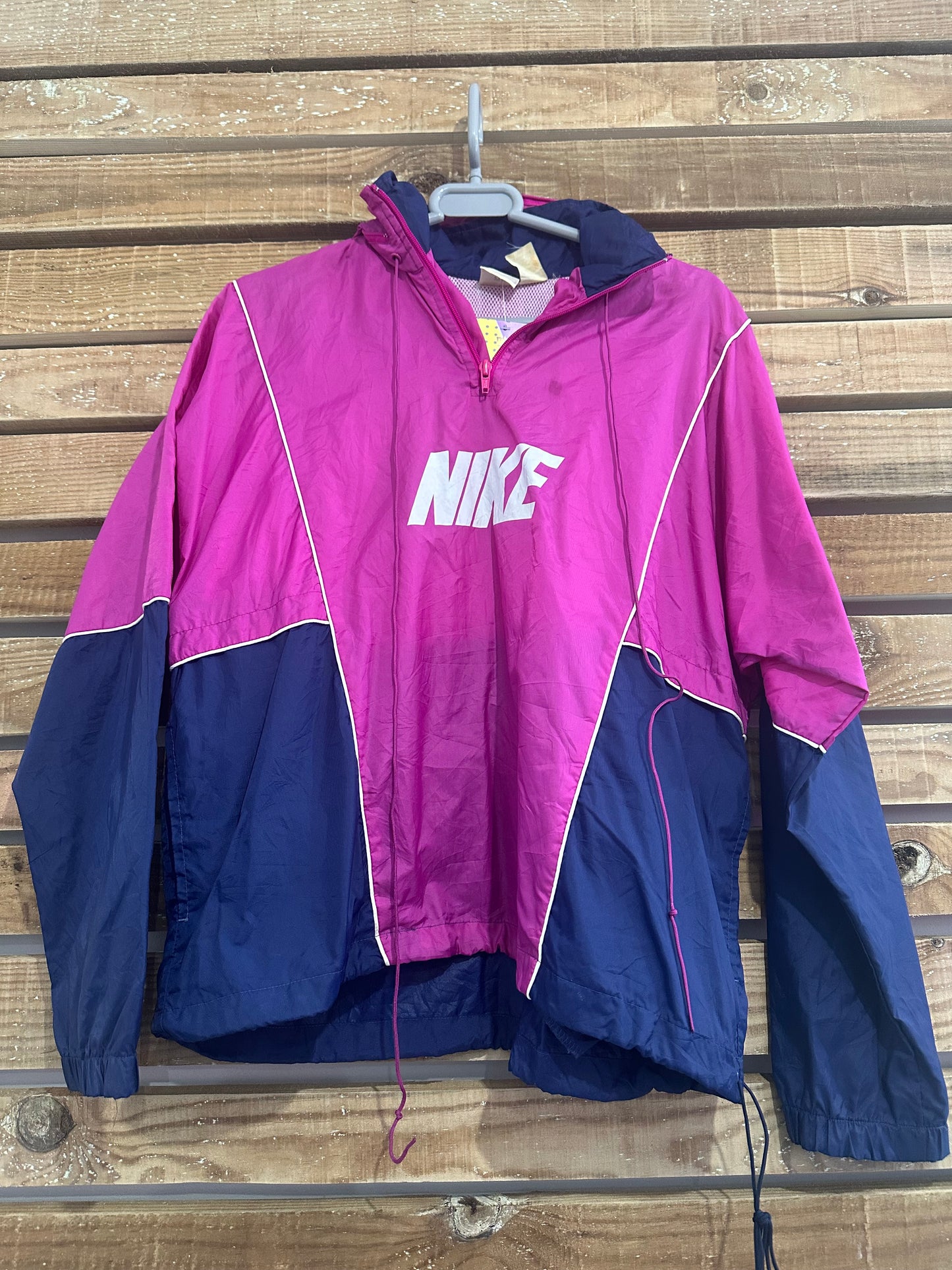 Vintage 90s Nike 1/4 zip windbreaker/ shell jacket. Size Medium. Festival.