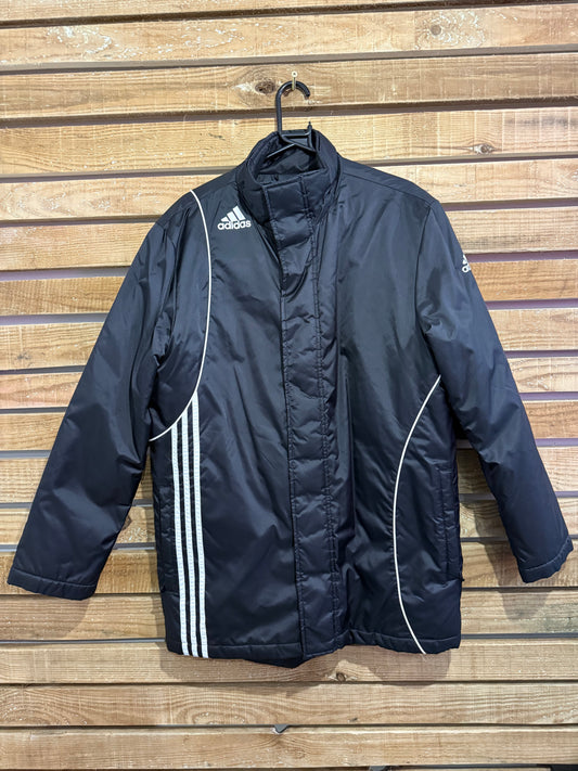 Vintage 90s Adidas waterproof sports jacket. Black. Size large.
