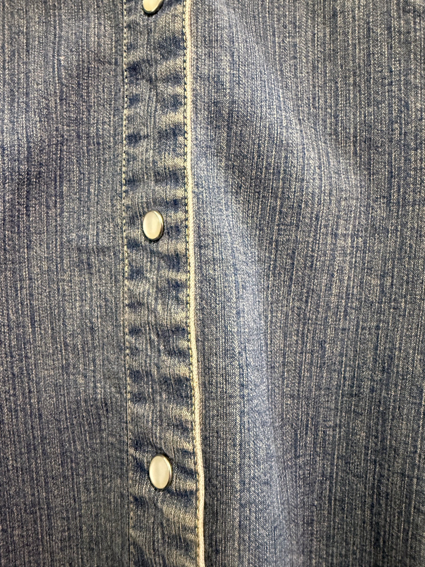 Vintage 90s Ben Sherman denim western shirt. Cowboy. Size Large.