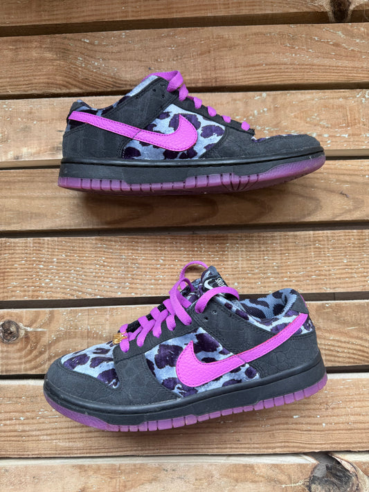 RARE Nike Dunk low Leopard velour print Trainers/ sneakers. Size 37.5 (UK4.5)