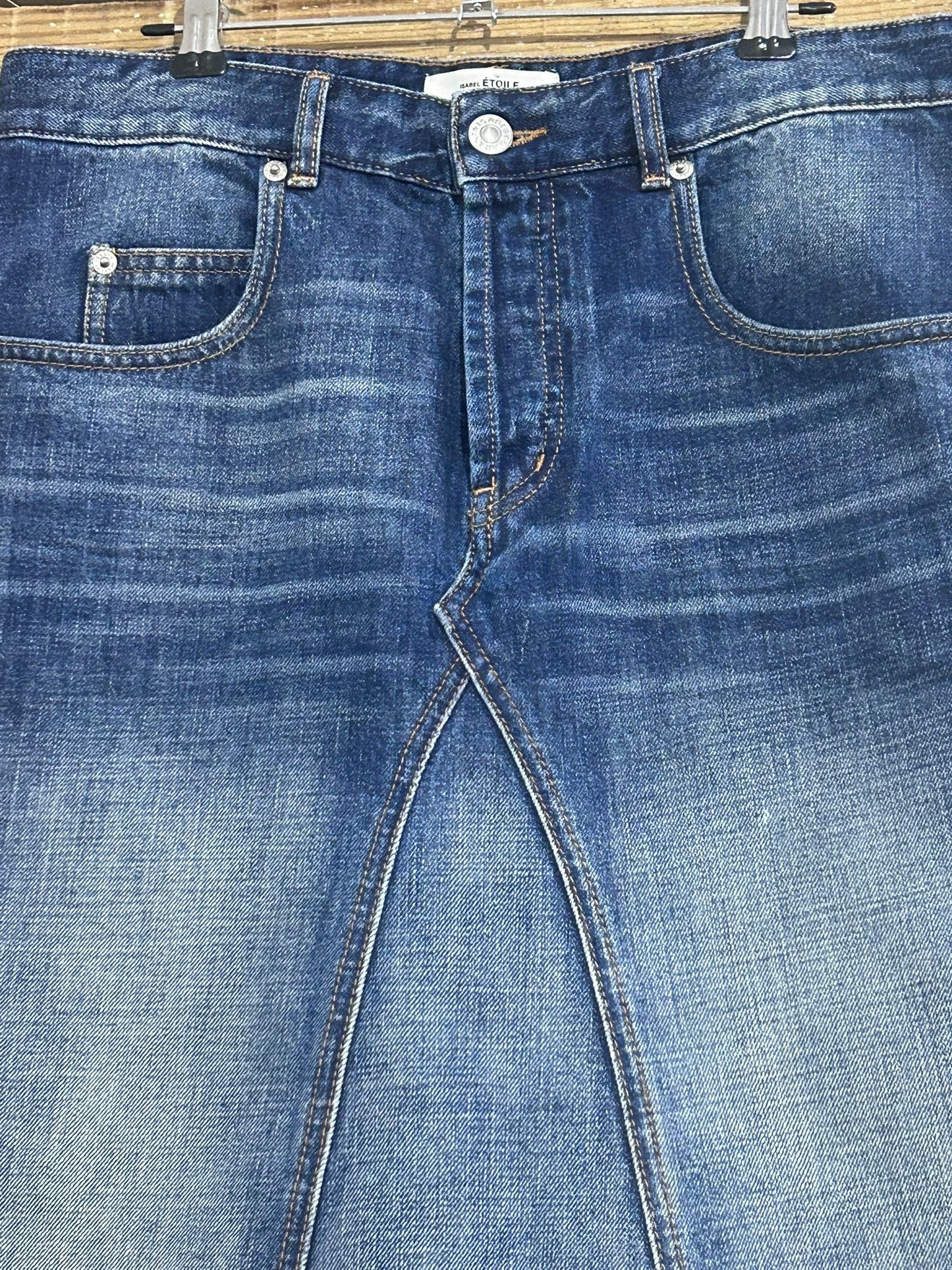 Isabel Marant ètoile Fiali denim midi skirt. Eu38. Size UK12 32” waist.