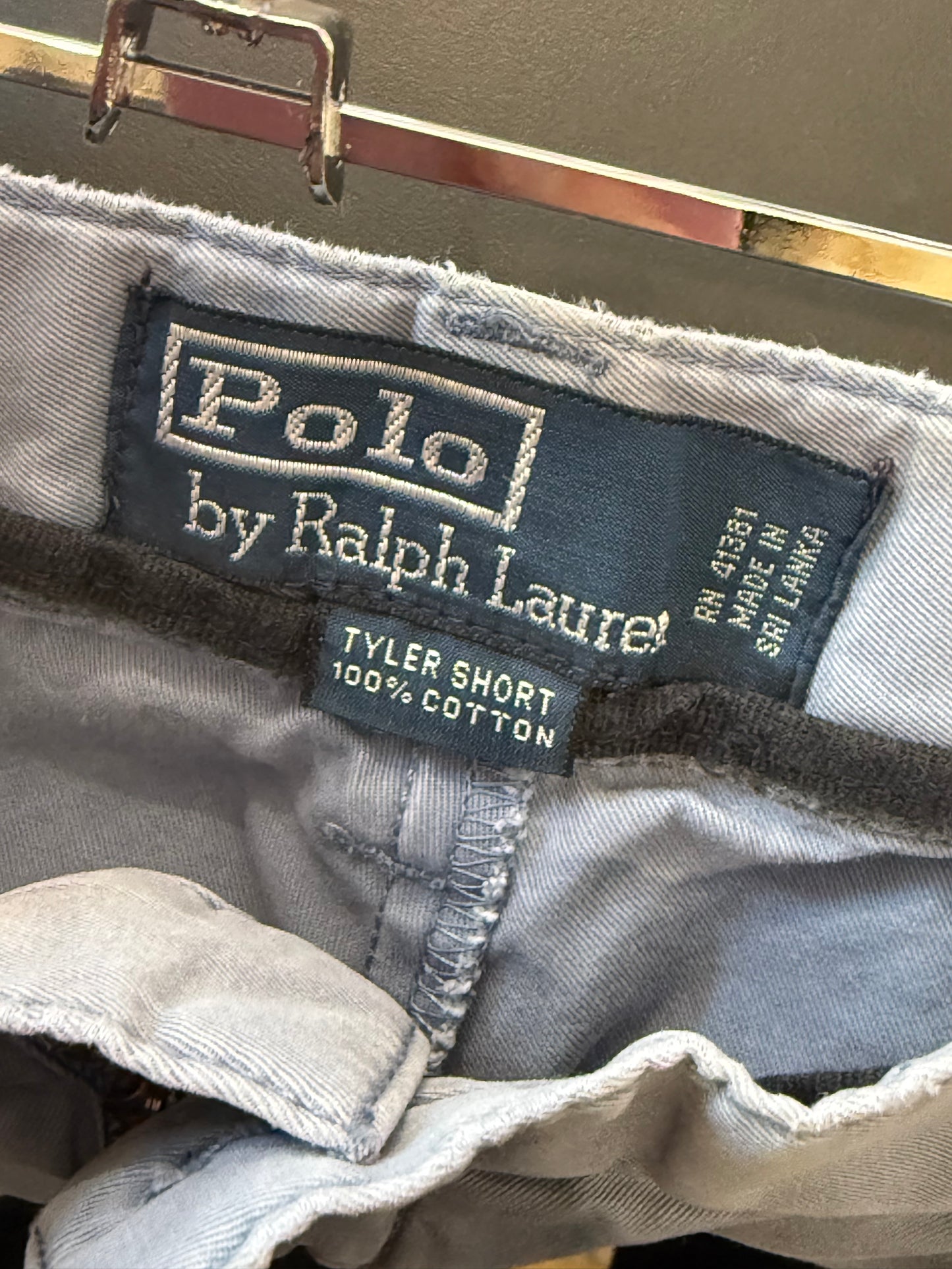 Vintage 90s Ralph Lauren chino cotton shorts. 38” waist. Blue. Golf/summer/holiday.