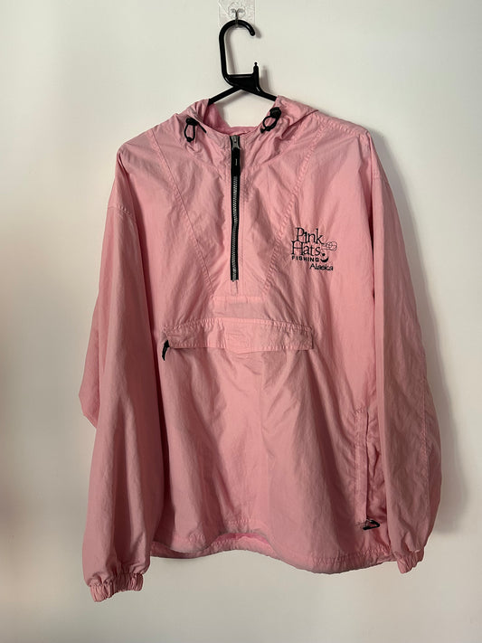 Vintage 90s 1/4 zip windbreaker/ shell jacket. Size Large. Festival. USA.