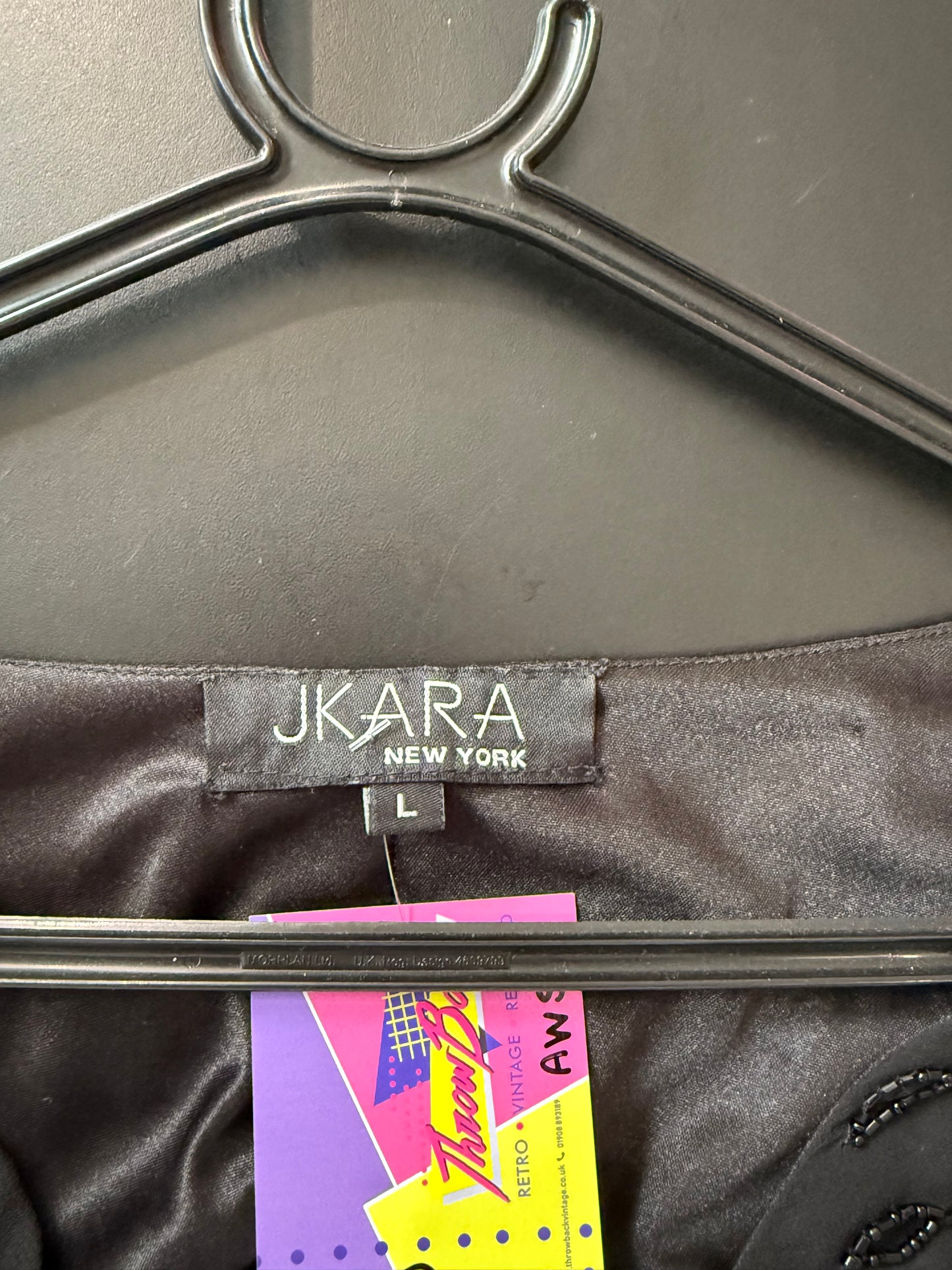 Vintage 90s JKara beaded top.Large Christmas/ party/ winter