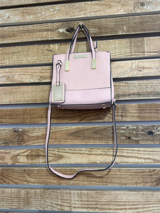 Carvela small tote bag with detachable shoulder strap. Pink.