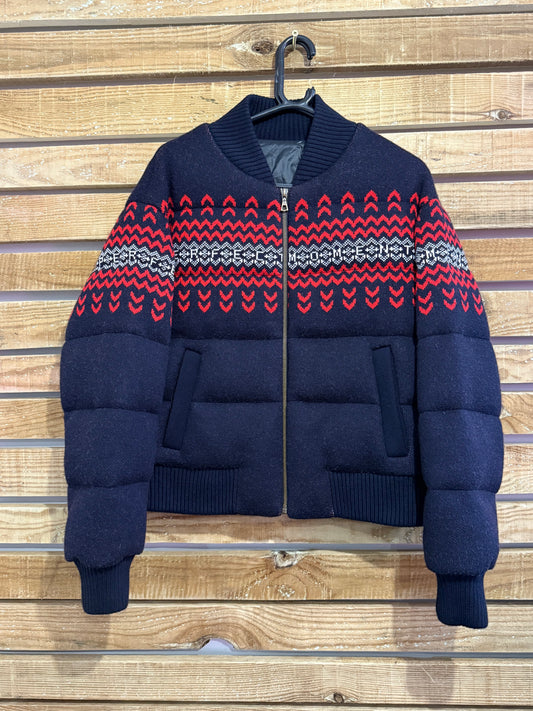 Perfect Moment knitted fairisle puffer jacket. Ski/ snow. Size Large.