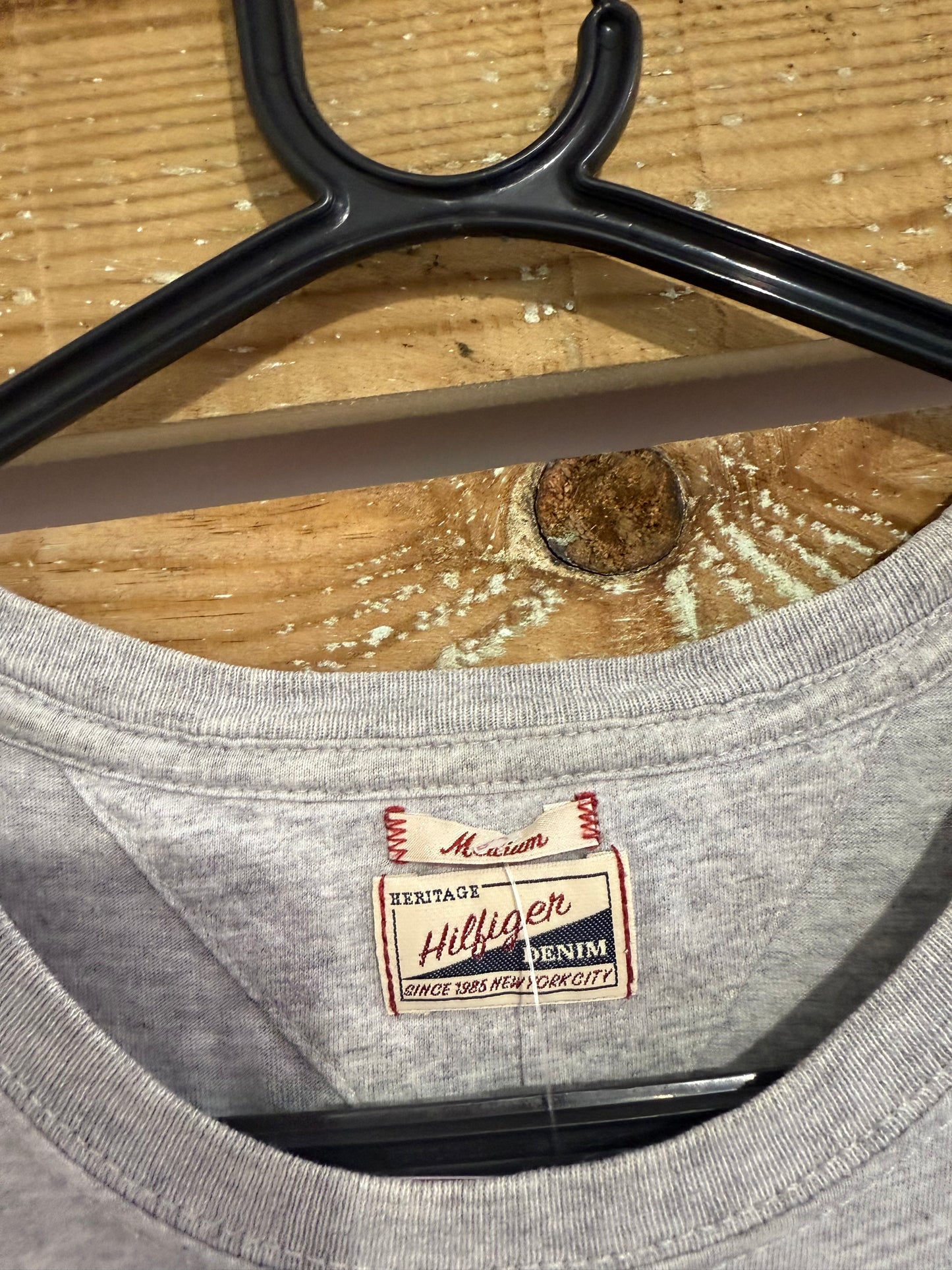 Vintage Y2K Tommy Hilfiger spell-out  logo T-shirt. Size Medium.