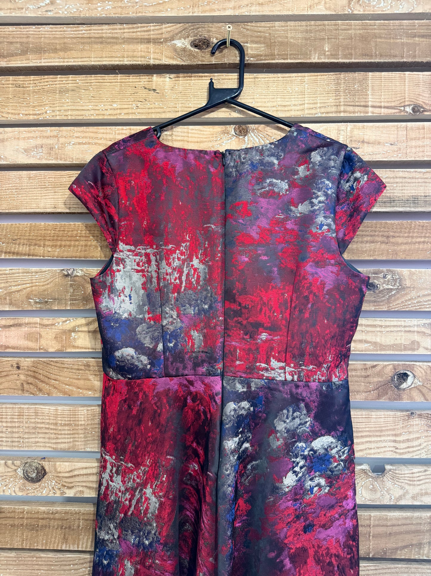 Per Una shift dress. Watercolour/abstract pattern. Evening/ summer/ office/ wedding. Size 16
