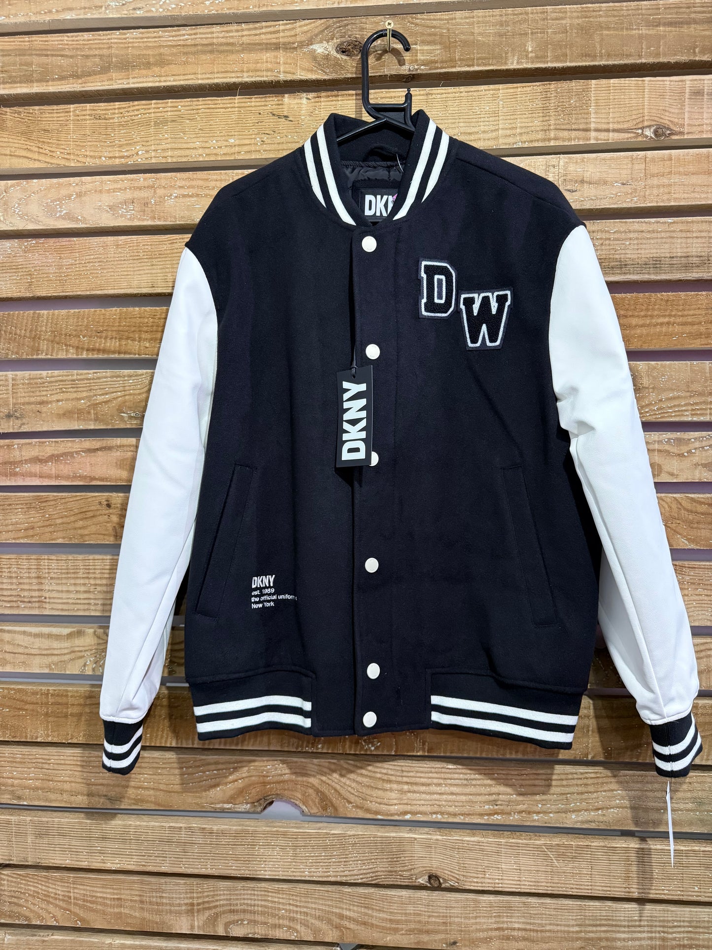 BNWT DKNY Varsity Jacket. 50s Style. College Jacket. Size Medium.