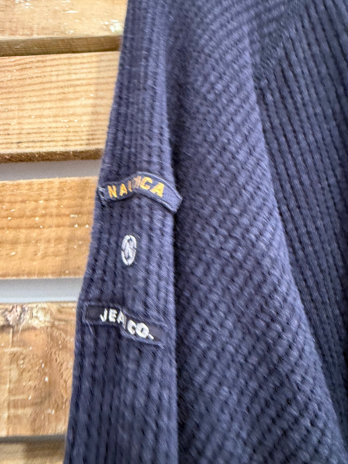 Vintage 90s Nautica waffle knit sweater/ sweatshirt. Size XXL.