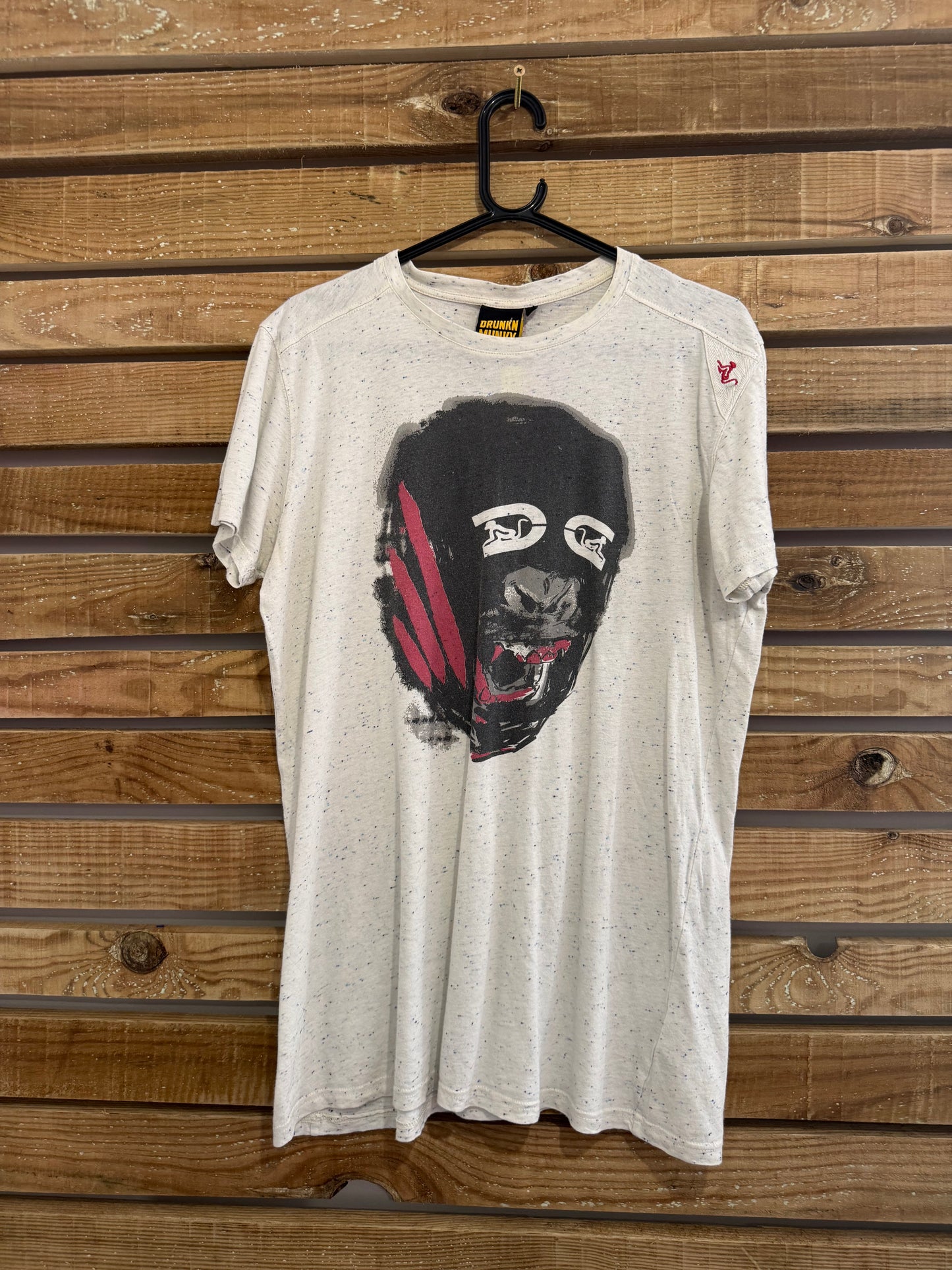 Vintage Y2K DrunknMunky monkey T-shirt. Size Large. Rave