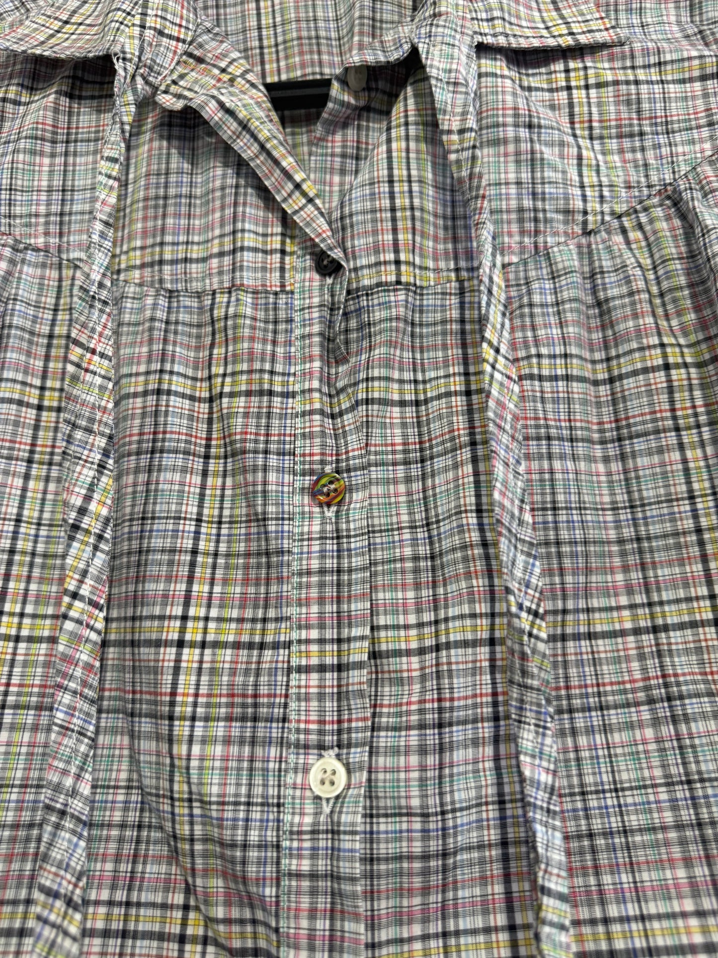 Vintage Y2K Paul Smith checked/ gingham button up blouse/ shirt. Size Small.