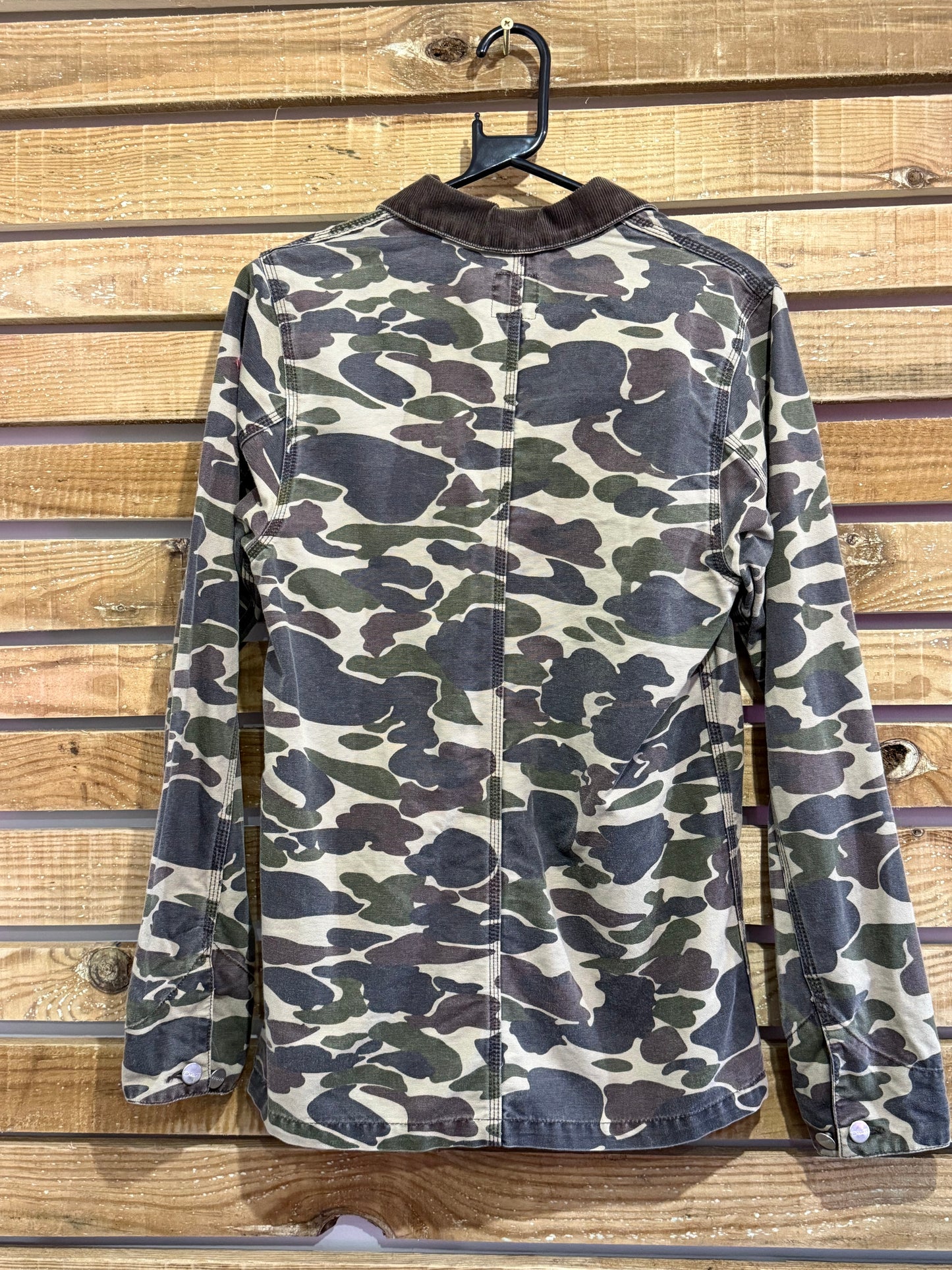 Vintage 90s Carhartt Michigan Jacket. Army/Camo. Size Small. Workwear.