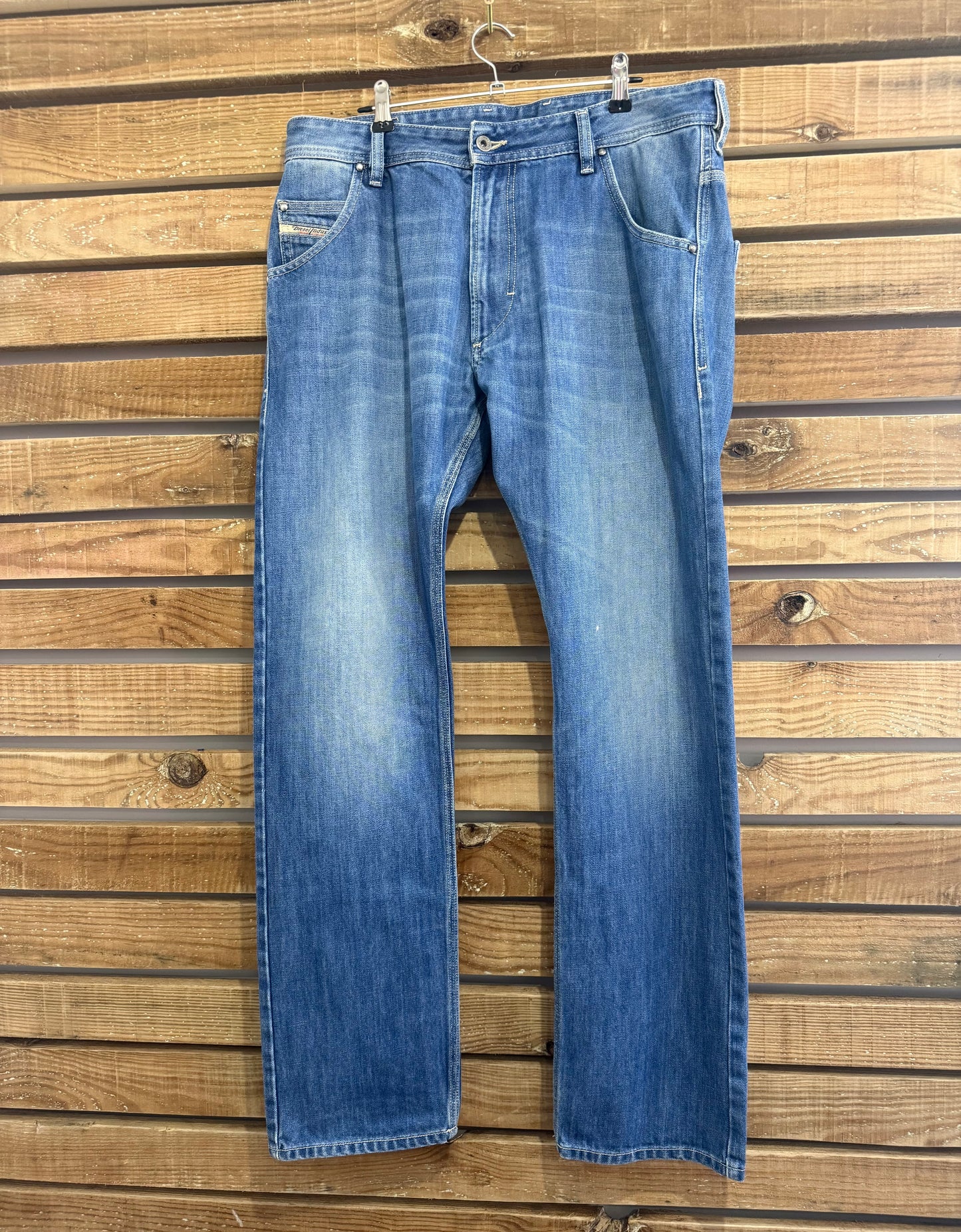 Vintage Y2K Diesel Jeans. Blue. 35” waist” 33” leg.