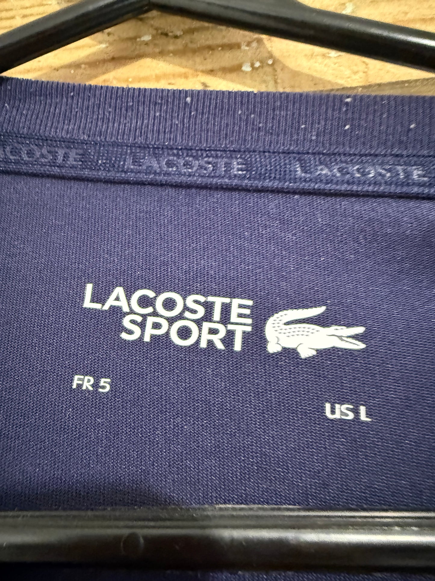 Lacoste logo motif sport t-shirt. Size Large.