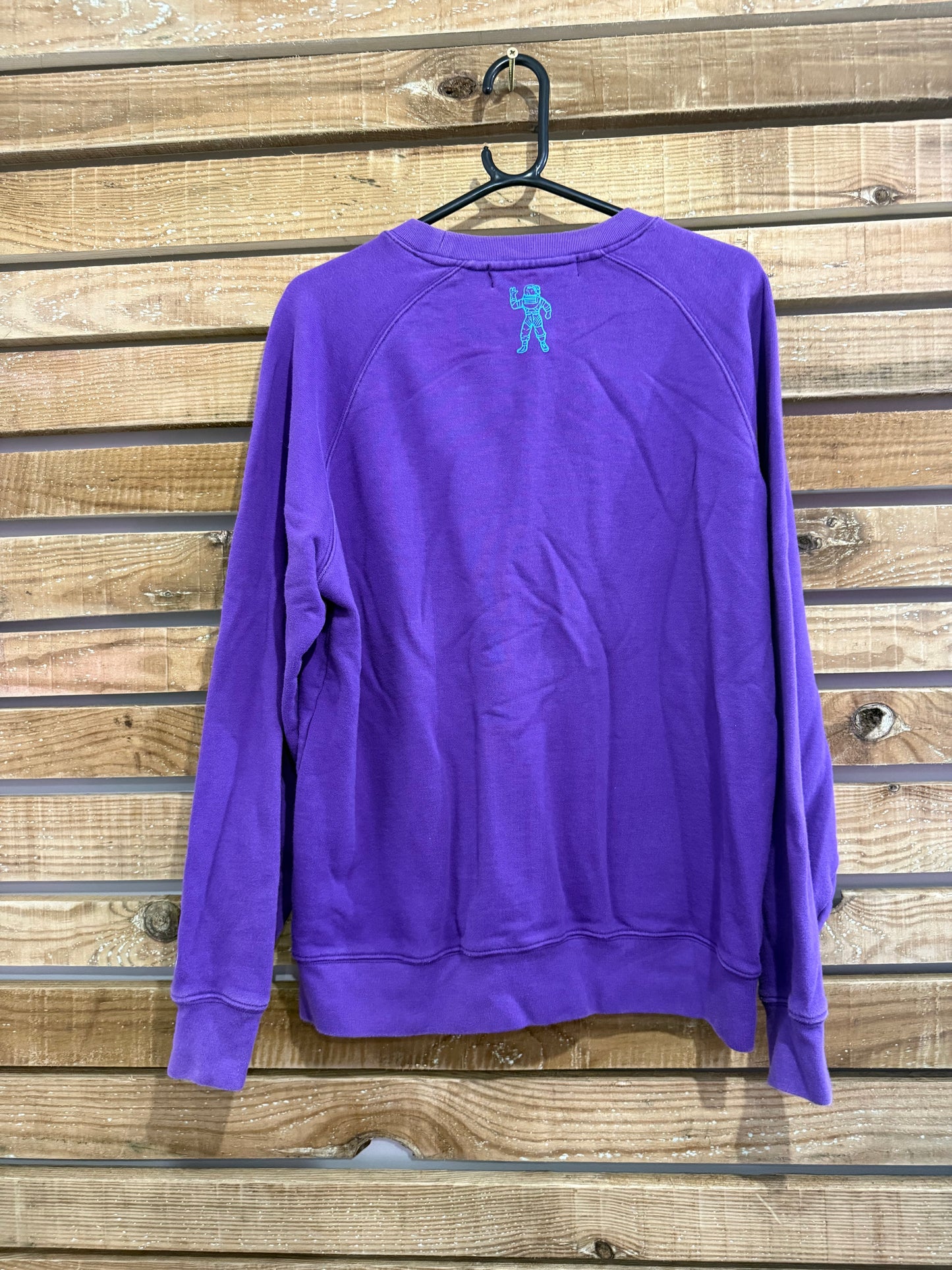 Billionaire Boys Club embroidered purple Sweater/ Sweatshirt. Size Large.