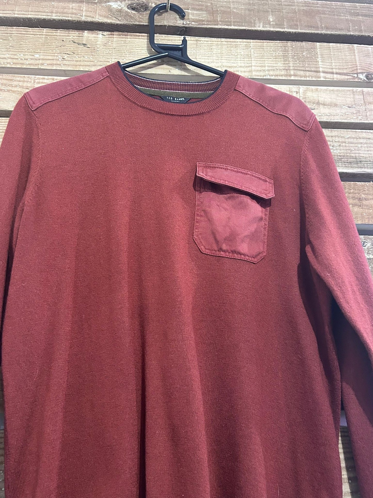 Ted Baker knit jumper/ sweater. Brown. Size small