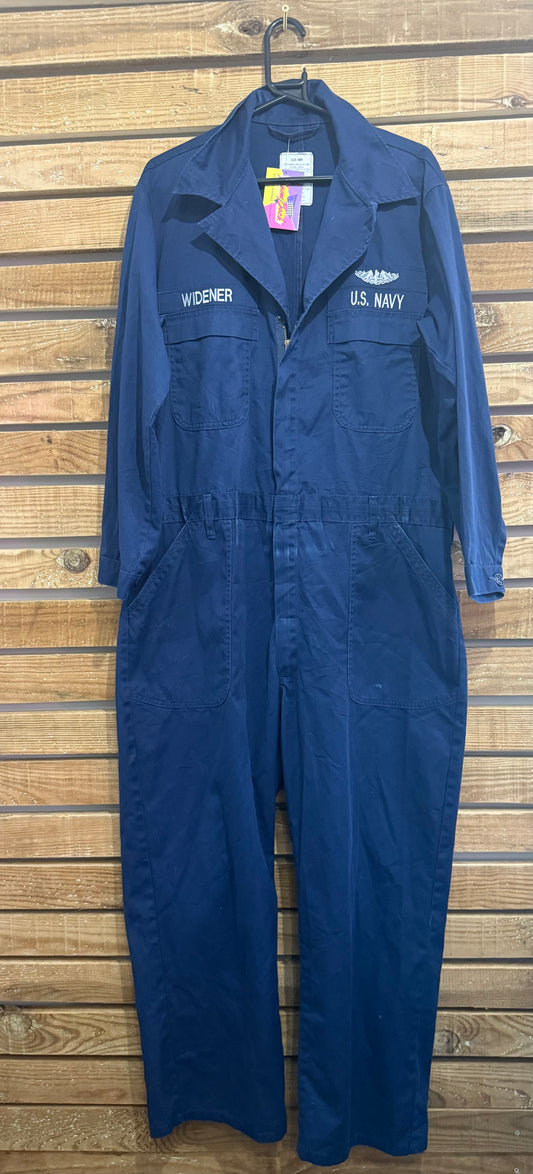 Vintage 90s US Army navy boilersuit. Workwear. Size Large.