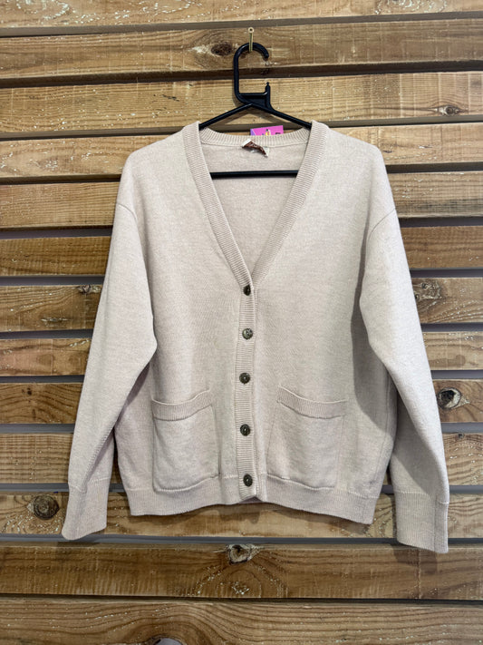 Vintage 90s Harrods by Barrie wool cardigan. Size Medium.