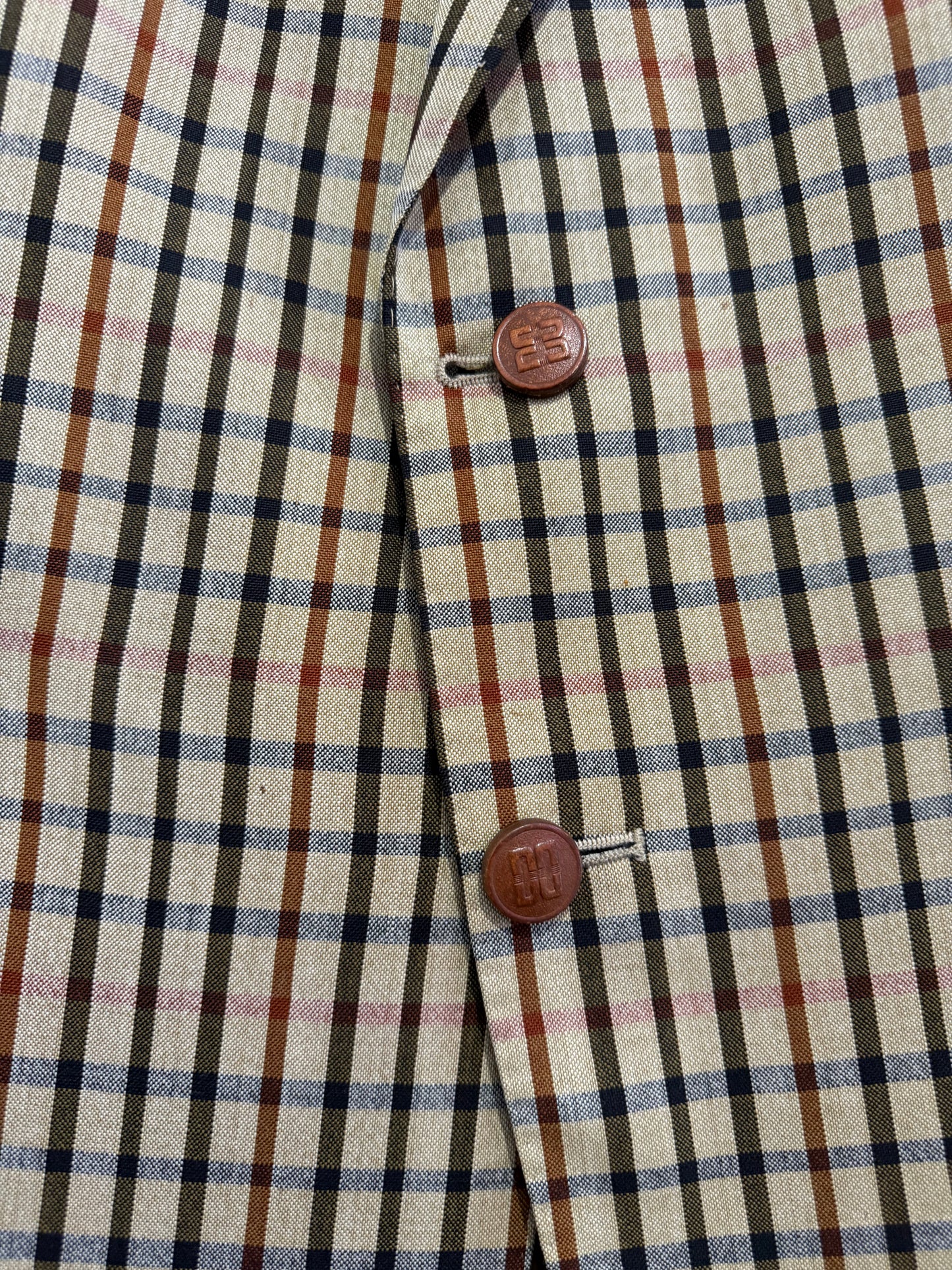 Vintage 80s Daks checked Blazer/Jacket. Size 44” chest, medium.