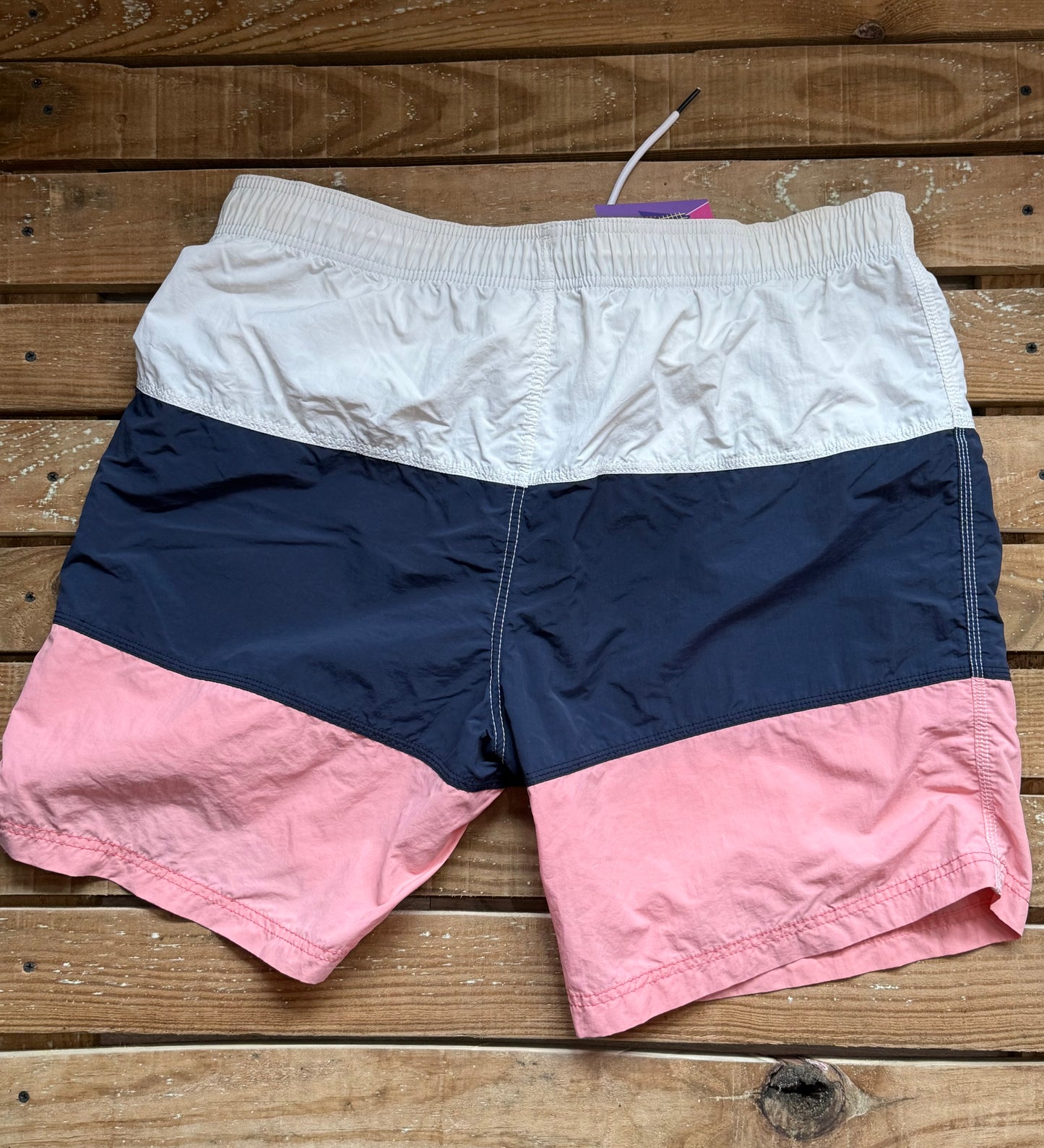 Vintage Y2K Nautica spell-out sports/swim shorts. 38”-42” waist. Size Large.