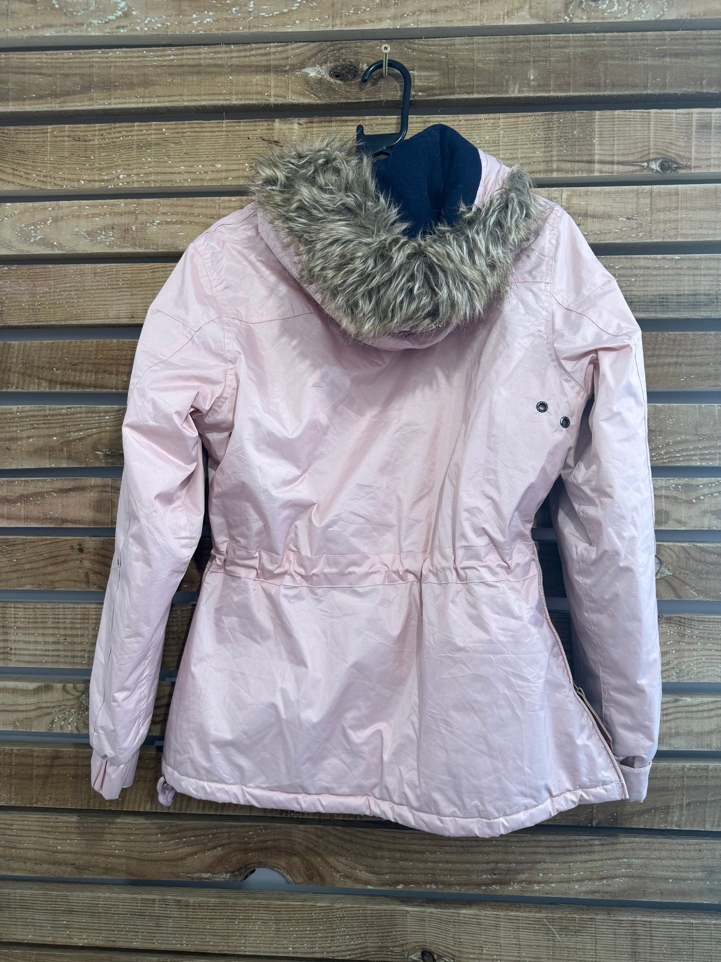 Geographical Norway 1/4 zip windbreaker/ anorak jacket/ coat. Size small. Pink.
