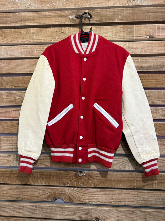 Vintage 70s Delong Varsity Jacket. 50s Style. College Jacket. USA. Rockabilly. Size small.