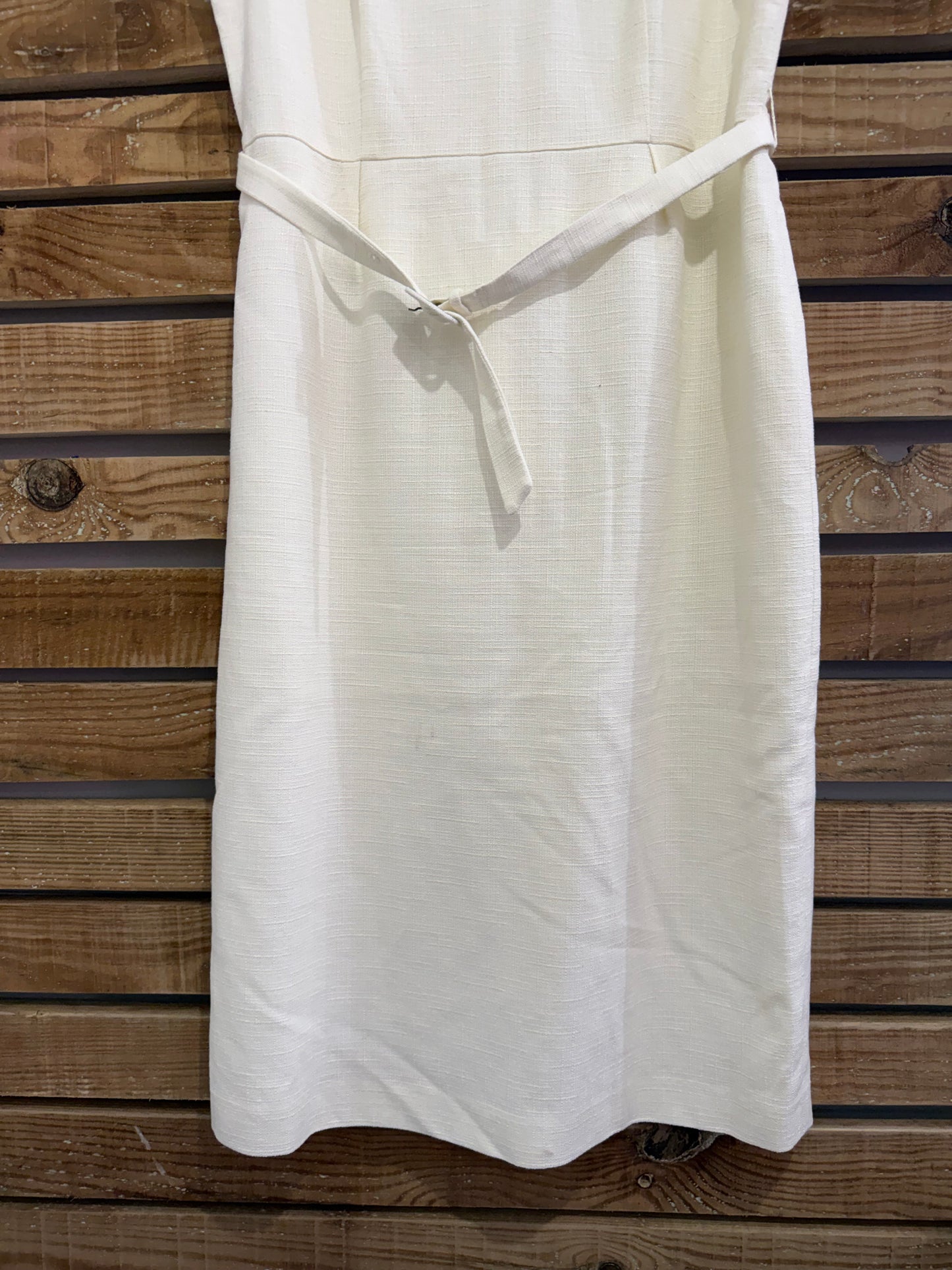 L.K Bennett linen shift dress with belt. Evening/ summer/ office/ wedding. Size 14