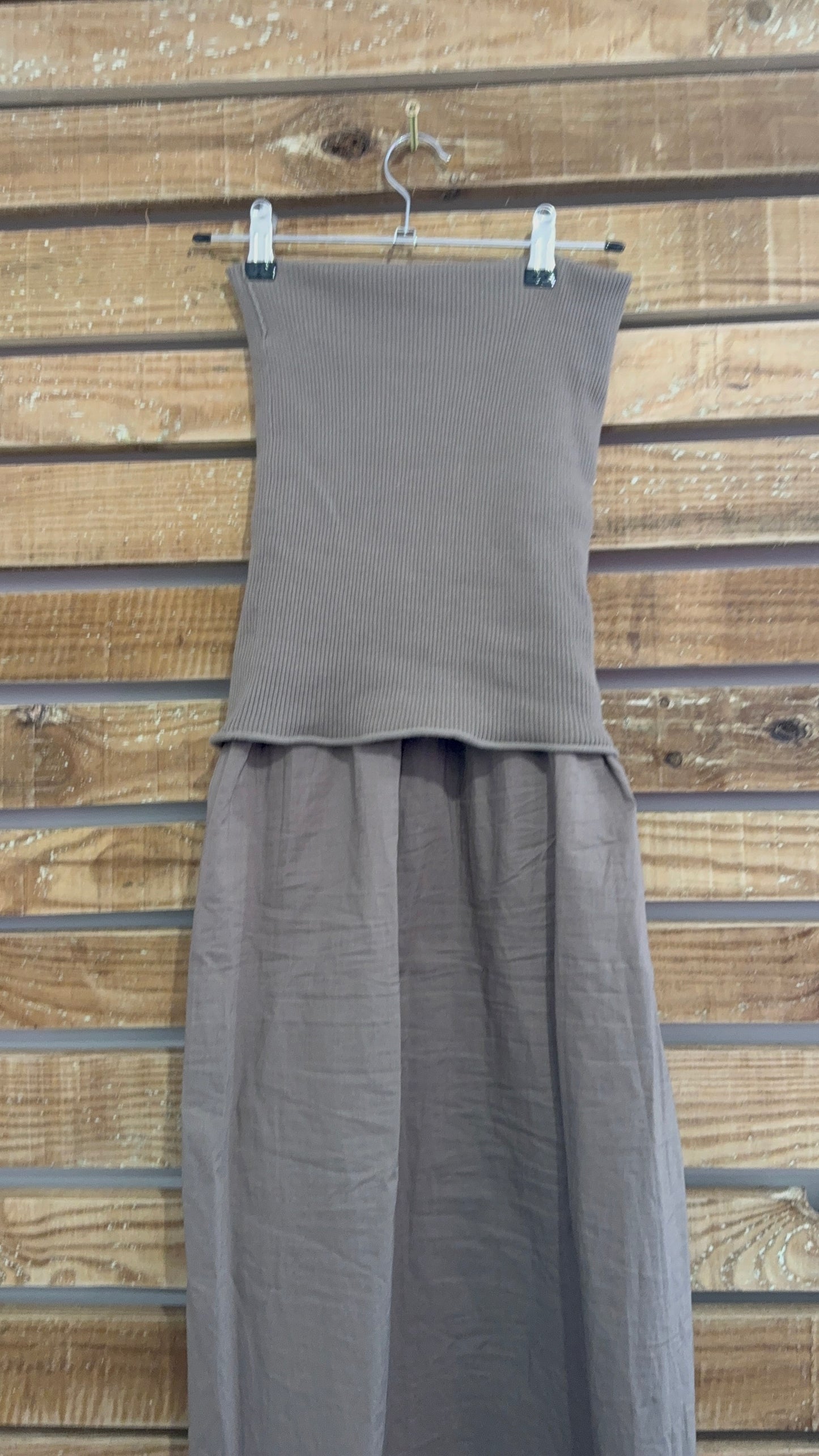 AllSaints strapless Tegan hybrid bodycon maxi dress. Summer. UK4.