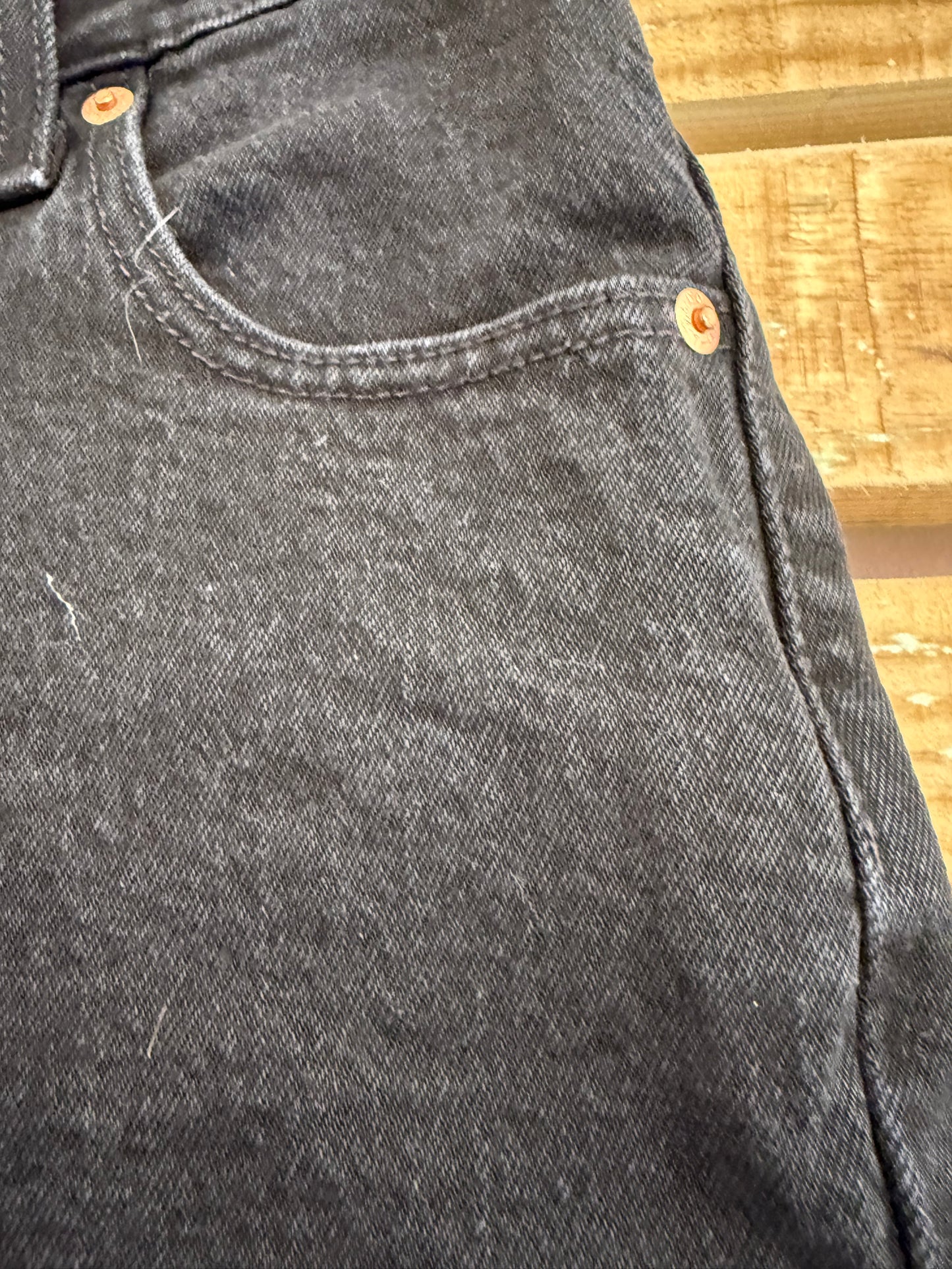 Levi’s 501 Cut Off Denim Shorts. Black. Size UK8. 26” waist.