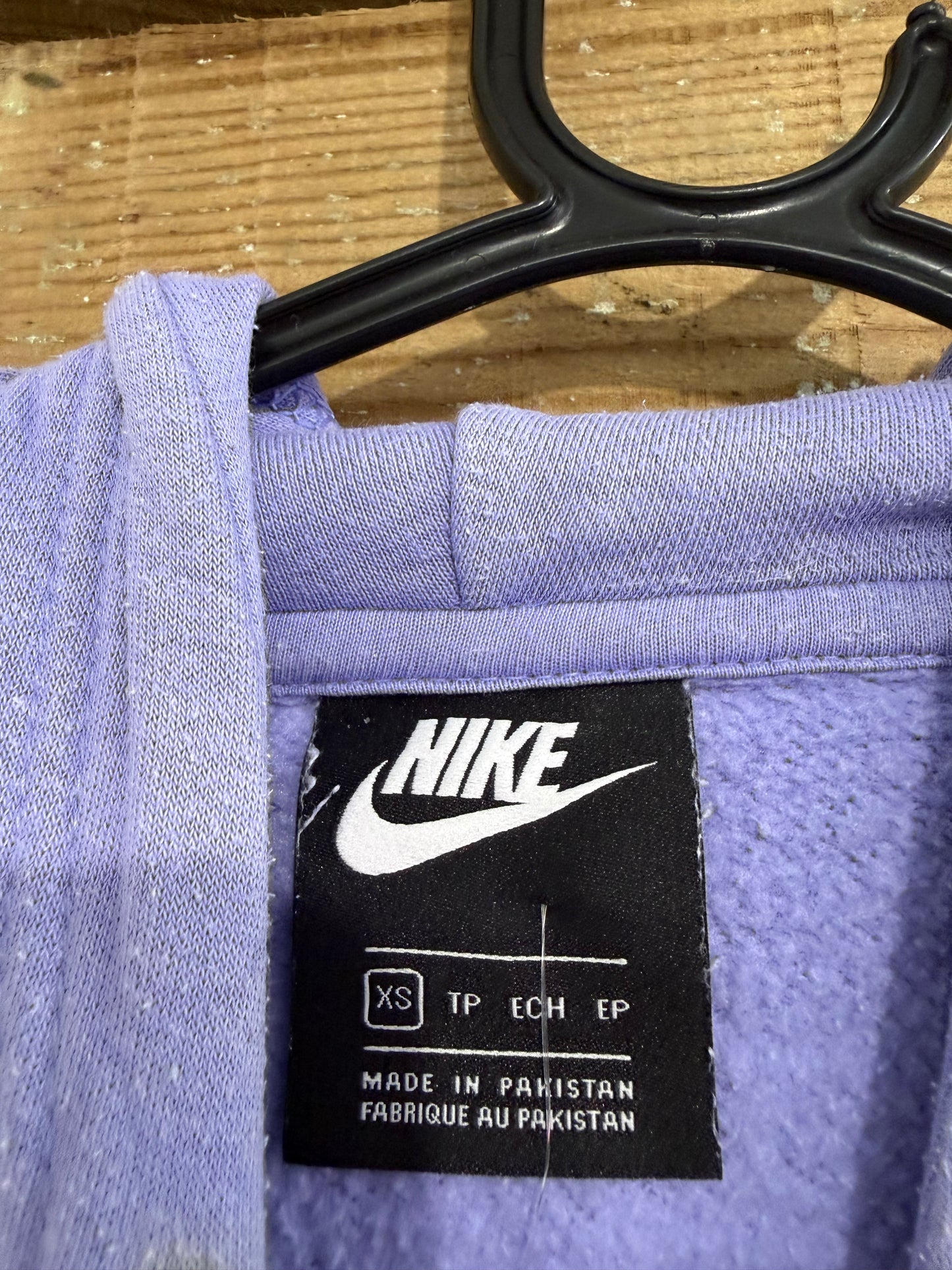 Vintage Y2K Nike hoodie/ hooded sweater. Blue. Size XS.