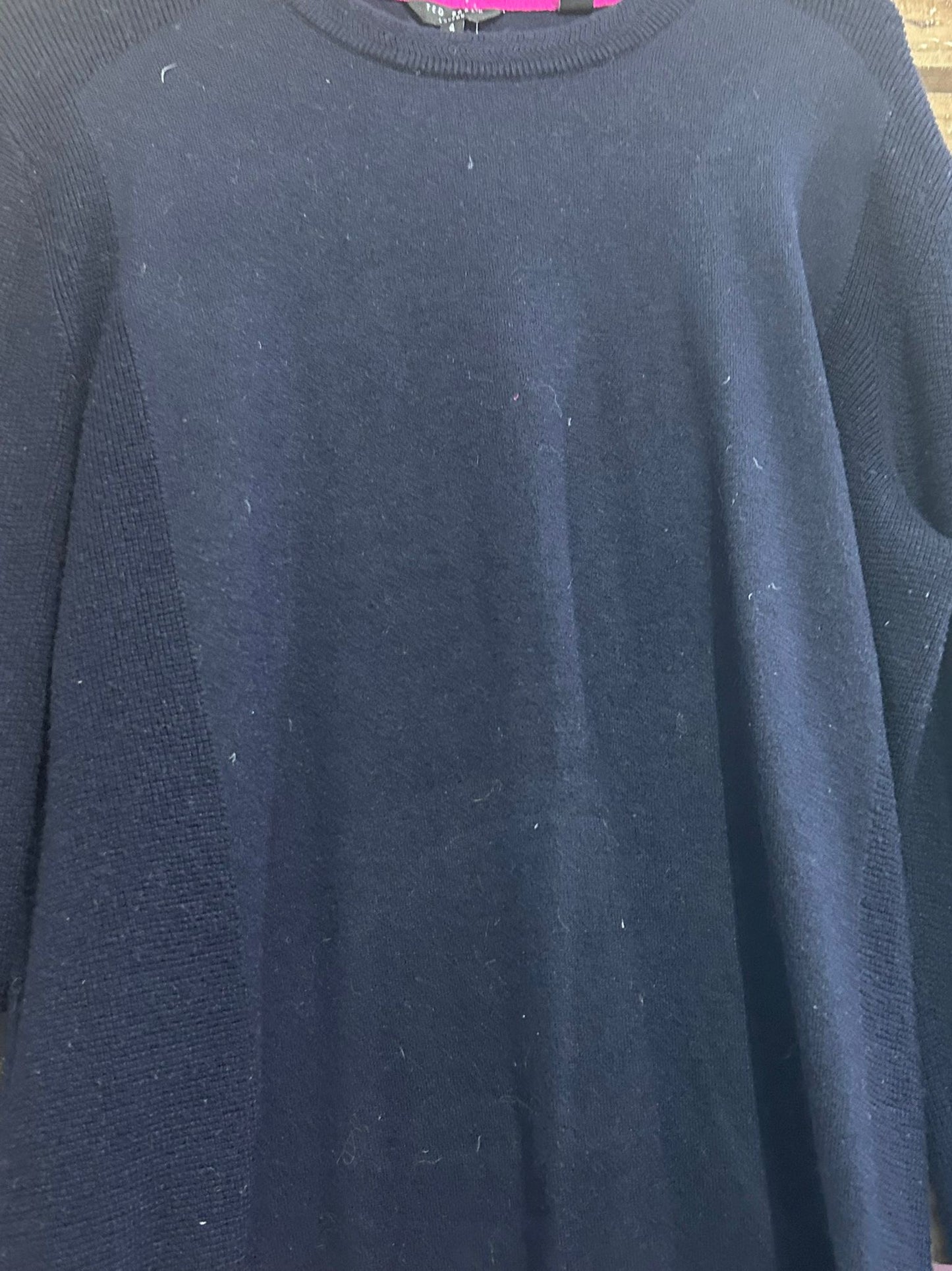 Ted Baker knit jumper/ sweater. Navy blue. Size medium