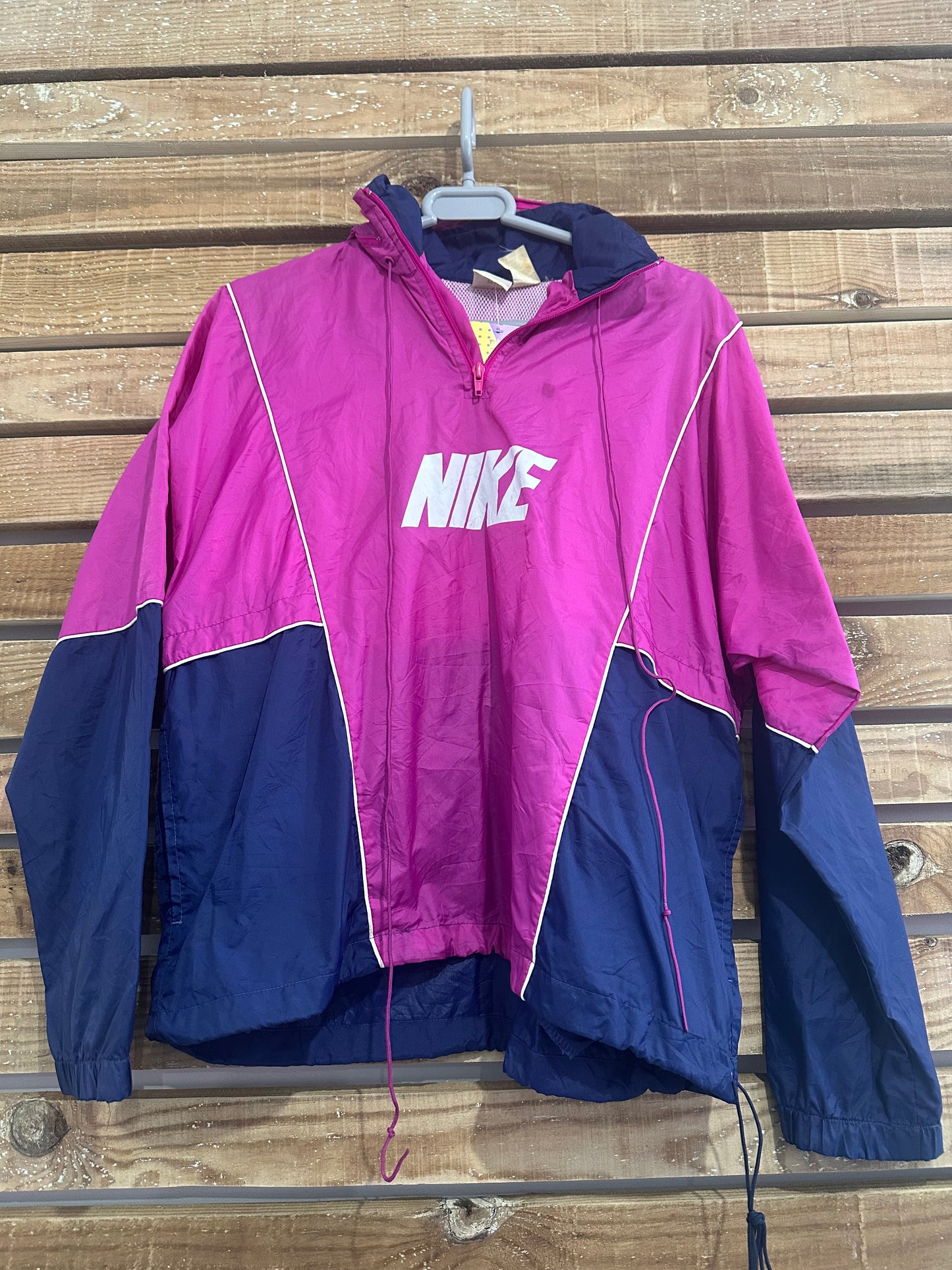 Vintage 90s Nike 1/4 zip windbreaker/ shell jacket. Size Medium. Festival.