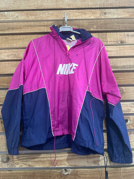 Vintage 90s Nike 1/4 zip windbreaker/ shell jacket. Size Medium. Festival.