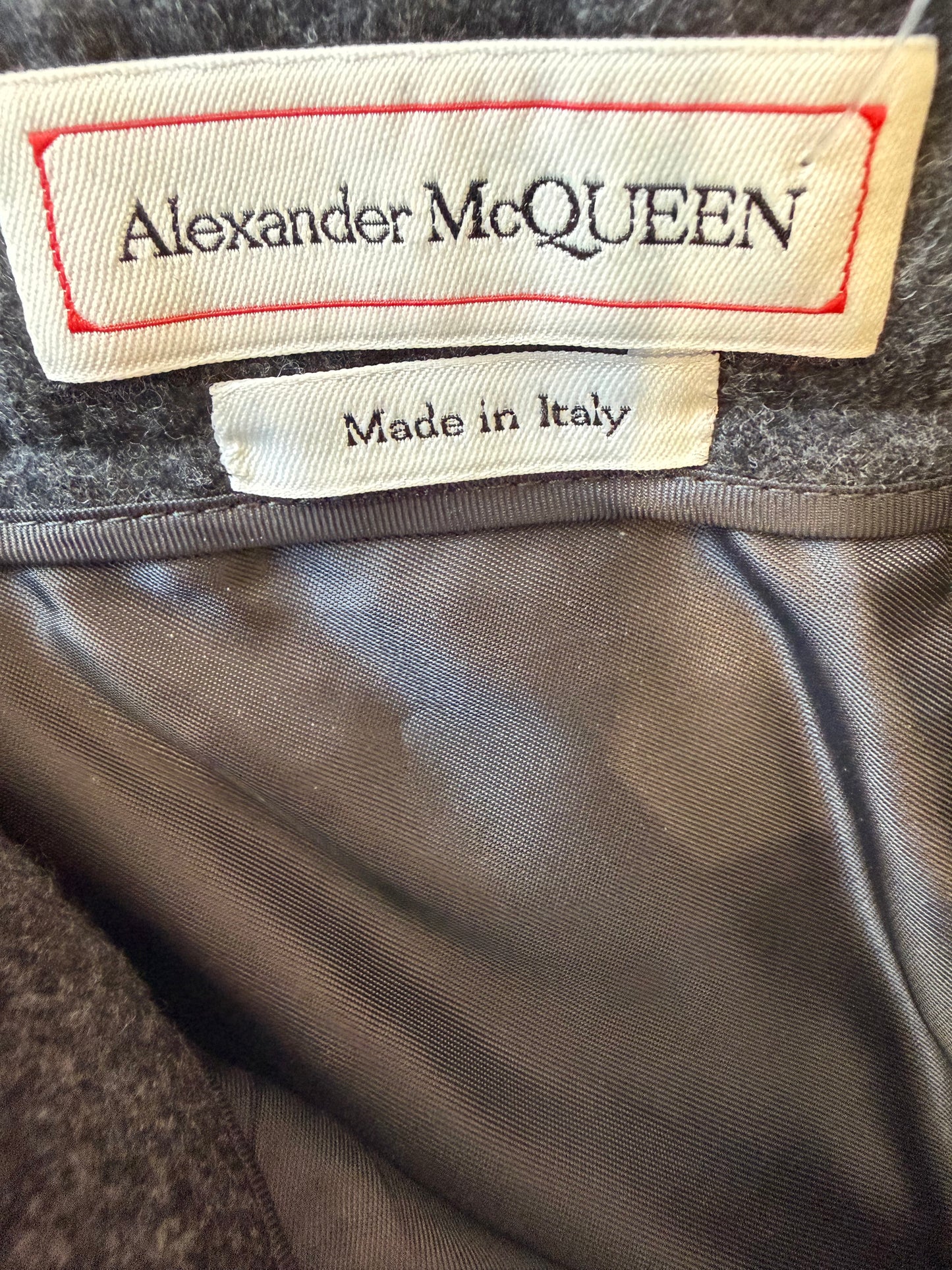 Alexander McQueen wool smart suit trousers. 32” waist. EU42. Size UK10-12. Grey