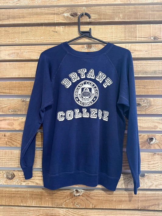 Vintage 80s Champion varsity sweater/ sweatshirt. “Bryant College” Made in USA. Size Medium.