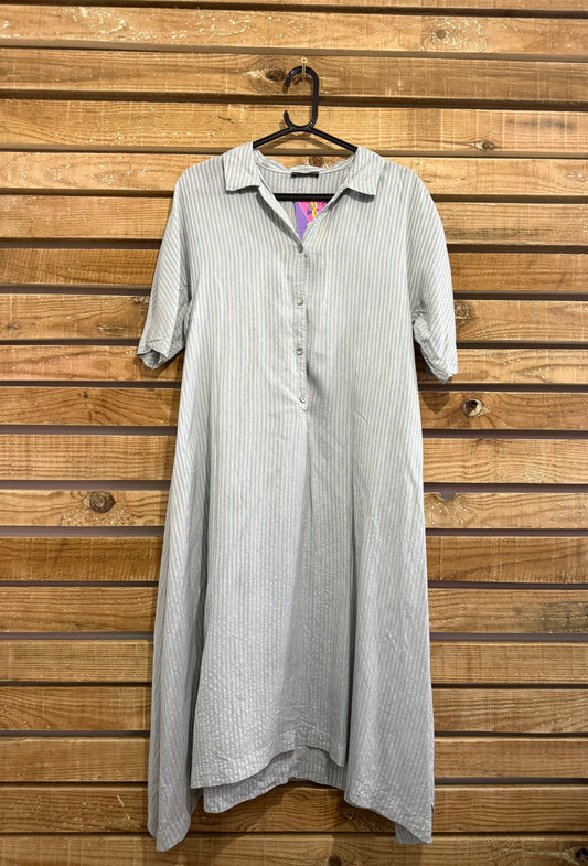 Oska stripe shirt dress. Free sizing.