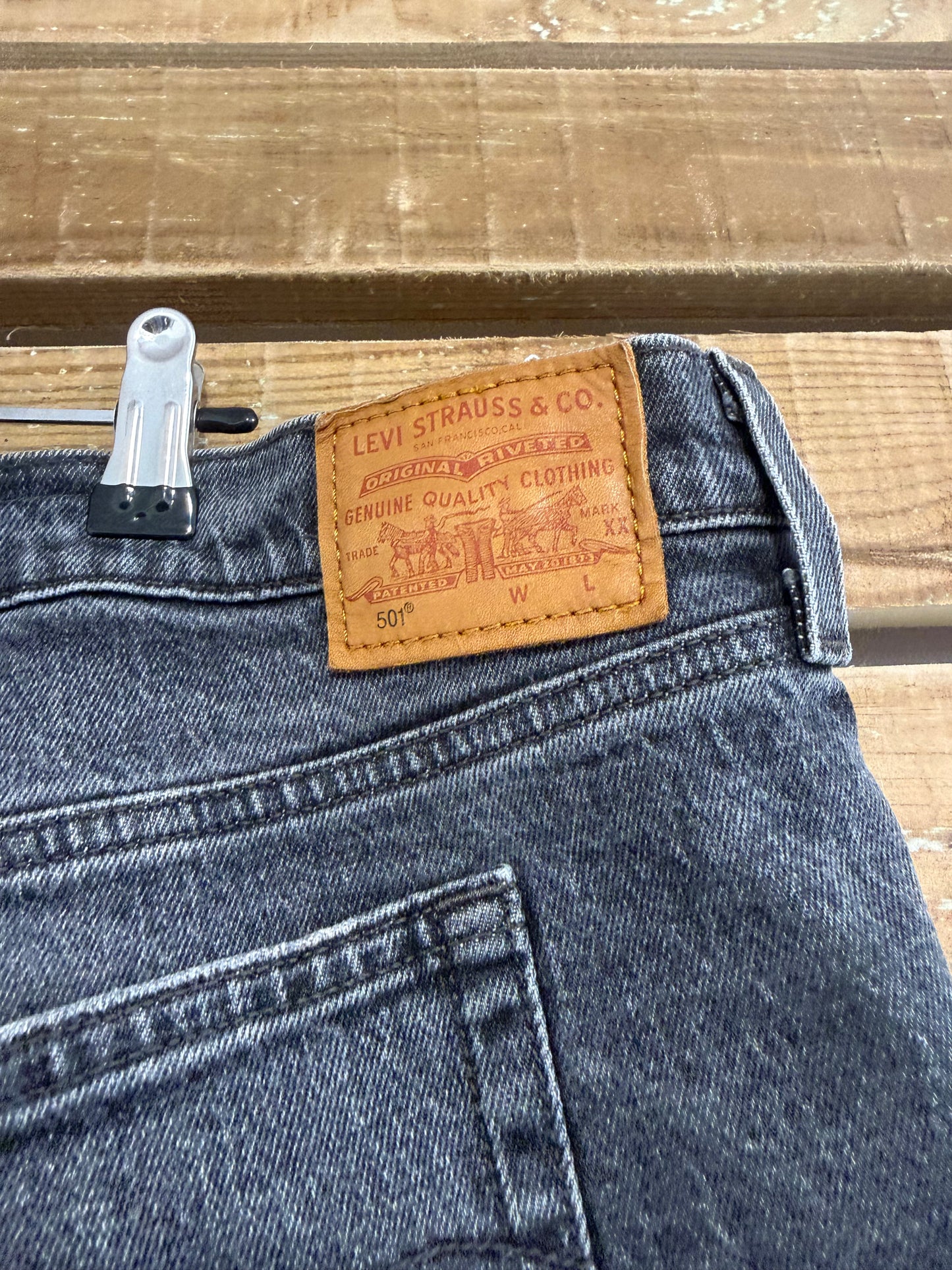 Levi’s 501 Cut Off Denim Shorts. Size UK16. 38” waist.
