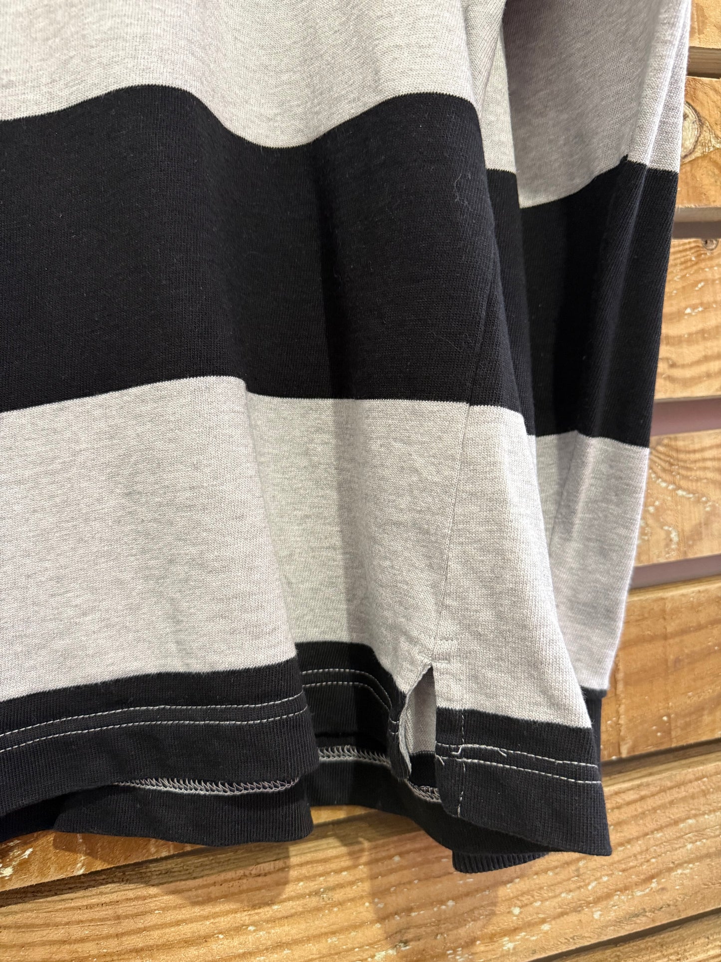 RARE Lyle & Scott x Golfickers Rugby Striped embroidered Shirt. Size Large.