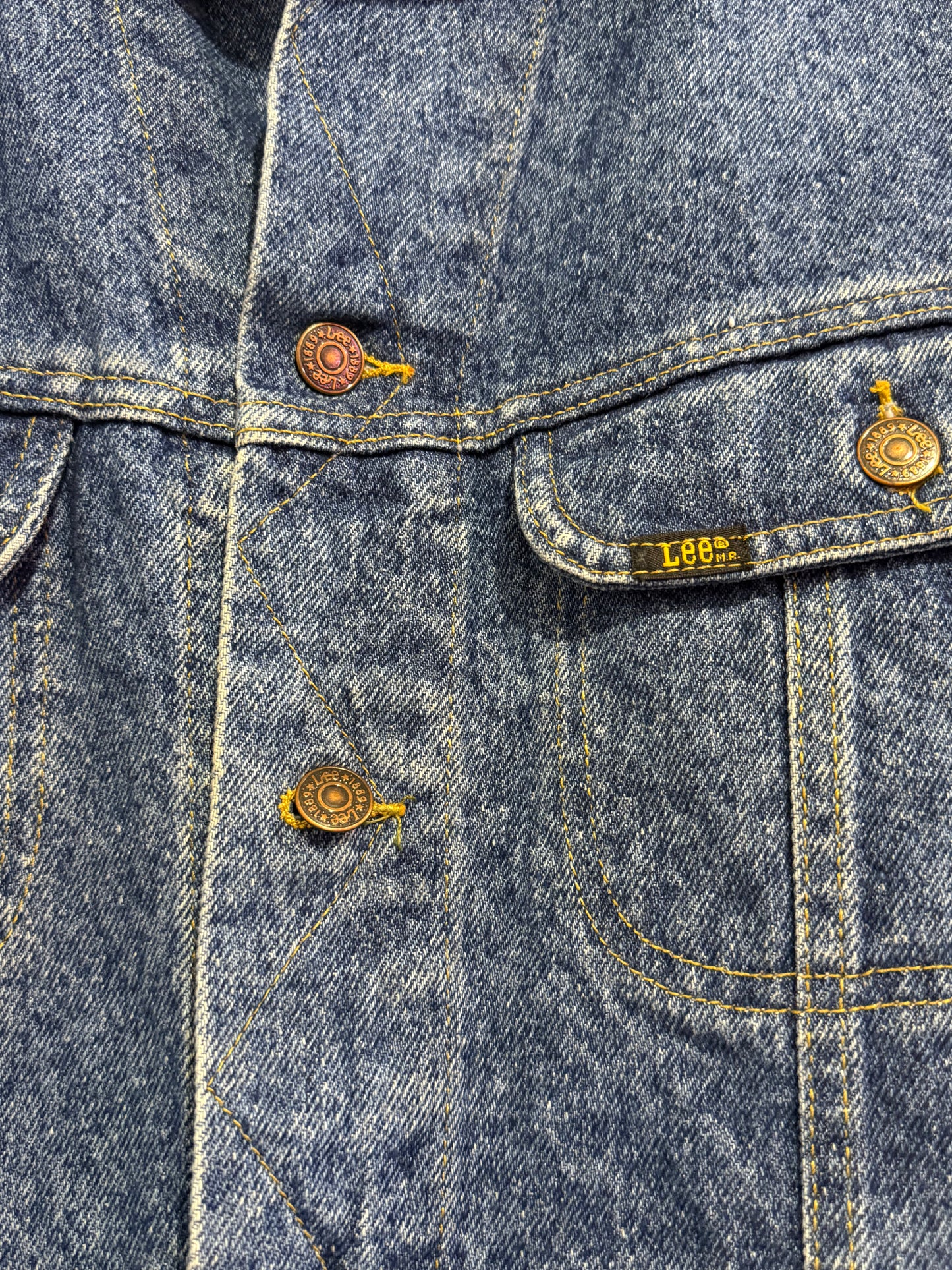 Vintage 80s Deadstock RARE Lee x Harley Davidson blue denim Jacket. Size XXL. Biker