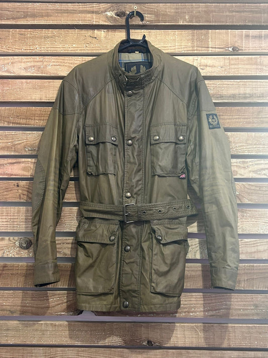 Belstaff Trailmaster waxed jacket. Green. Size small. 40” chest.