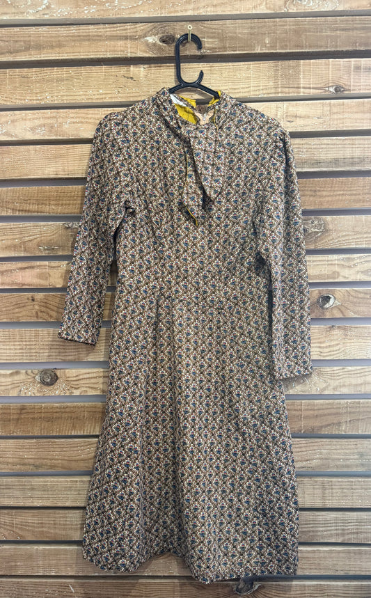 Vintage 60s patterned shift dress. Mod/ Mad Men. Size 10.