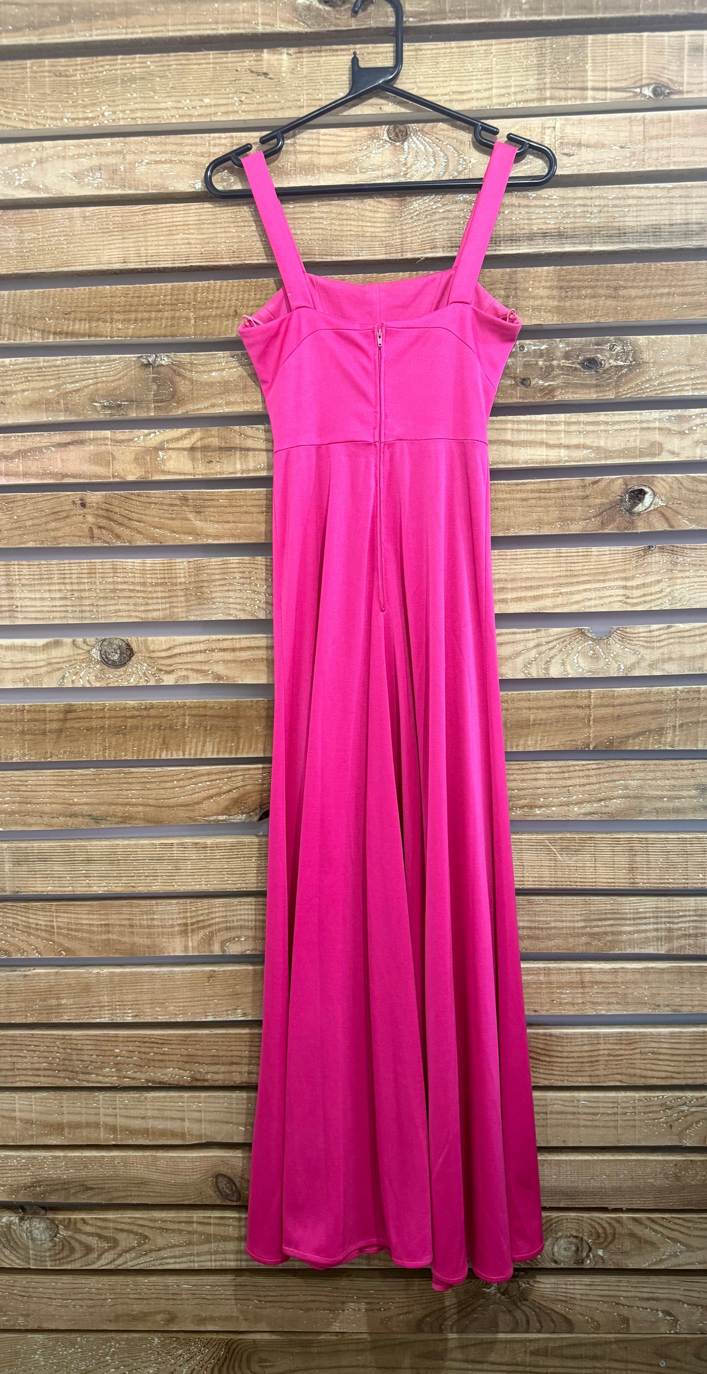 Vintage 80s does 50s Frank Usher swing dress. Pink. Prom/ summer.