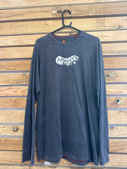 Vintage Y2K Energie motif logo long sleeved T-shirt. Size XL.