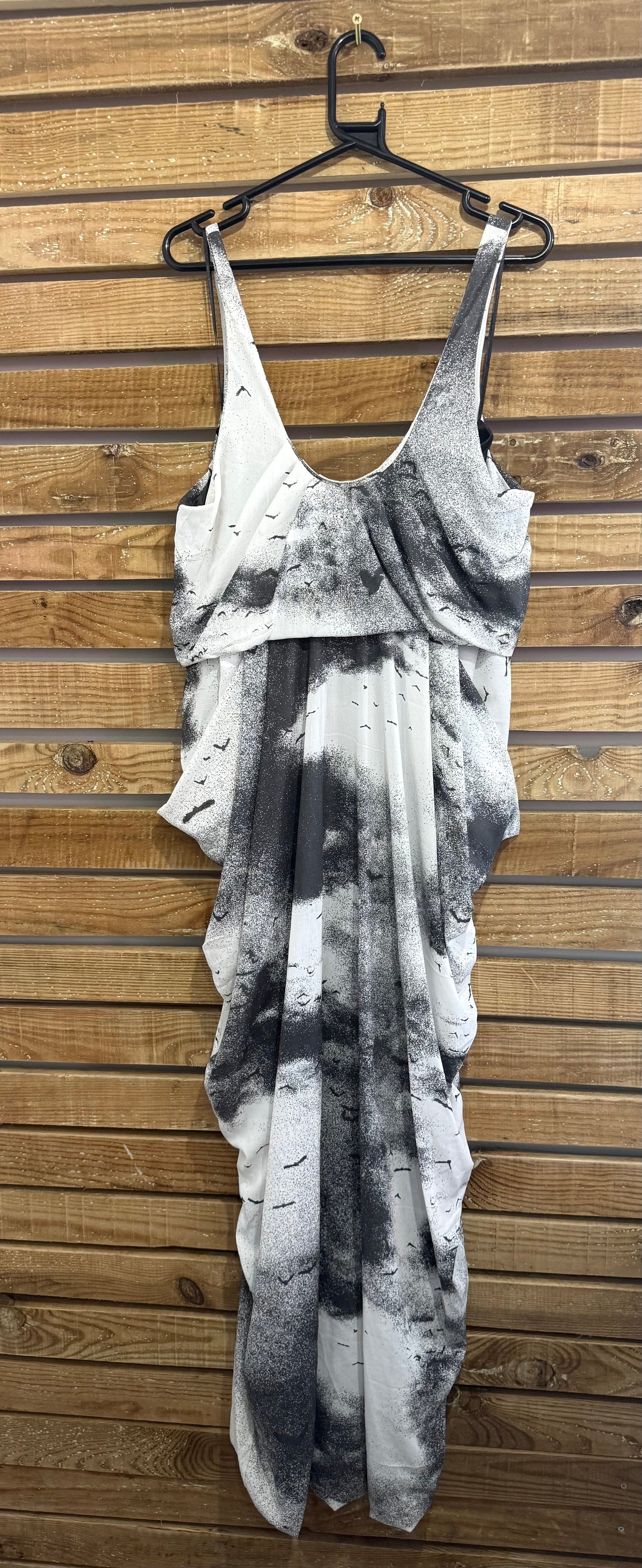 WeSC printed draped maxi dress. Summer/evening/wedding. Size small.