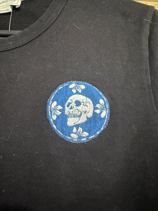 Alexander McQueen embroidered skull T-shirt. Size Small.