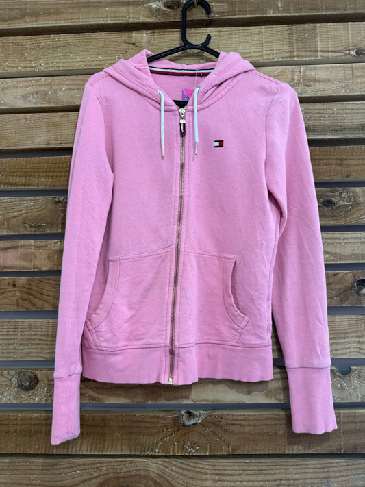 Vintage Y2K Tommy Hilfiger logo hoodie/ hooded sweater. Size XS. Pink